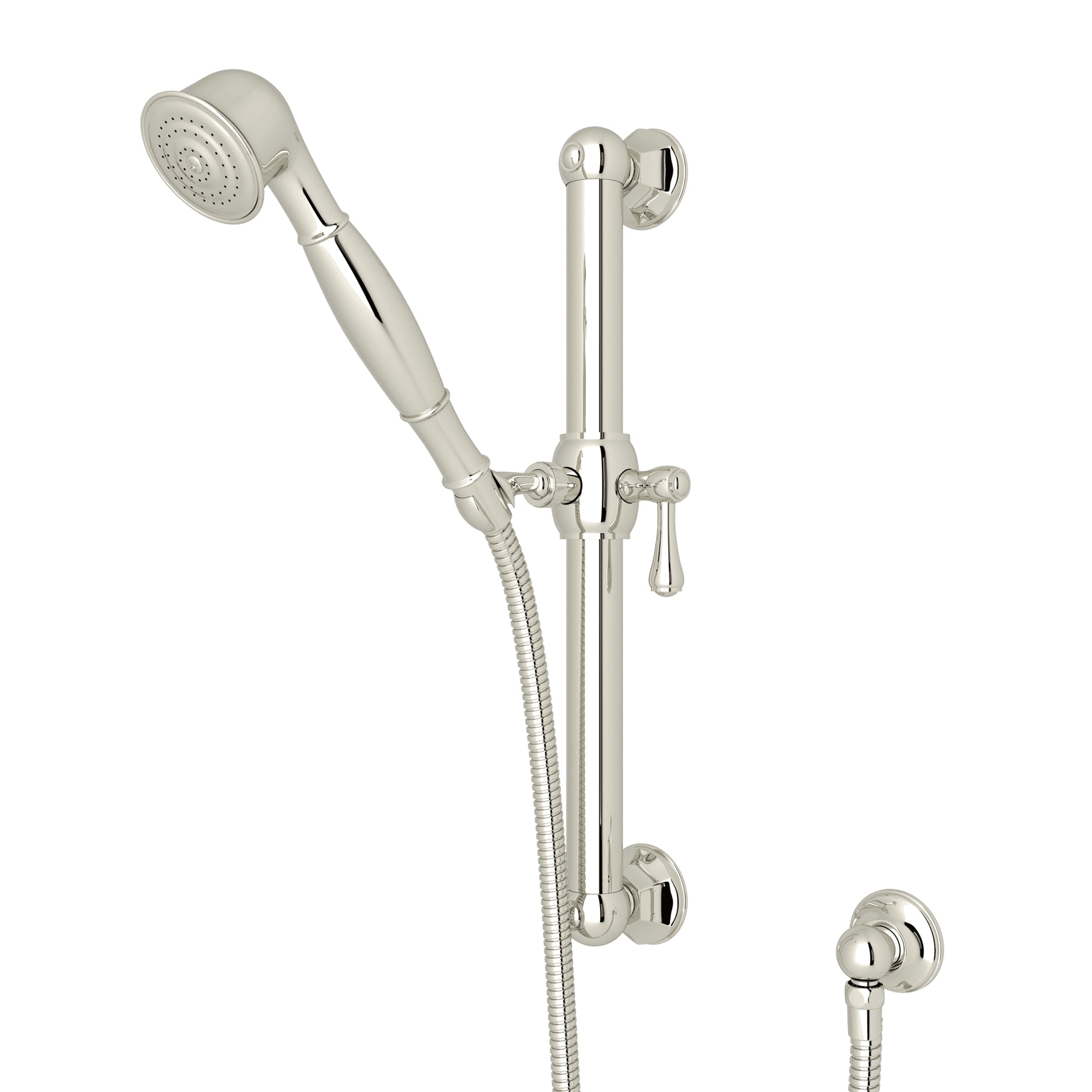 ROHL 1282 Handshower Set With 24" Grab Bar and Single Function Handshower