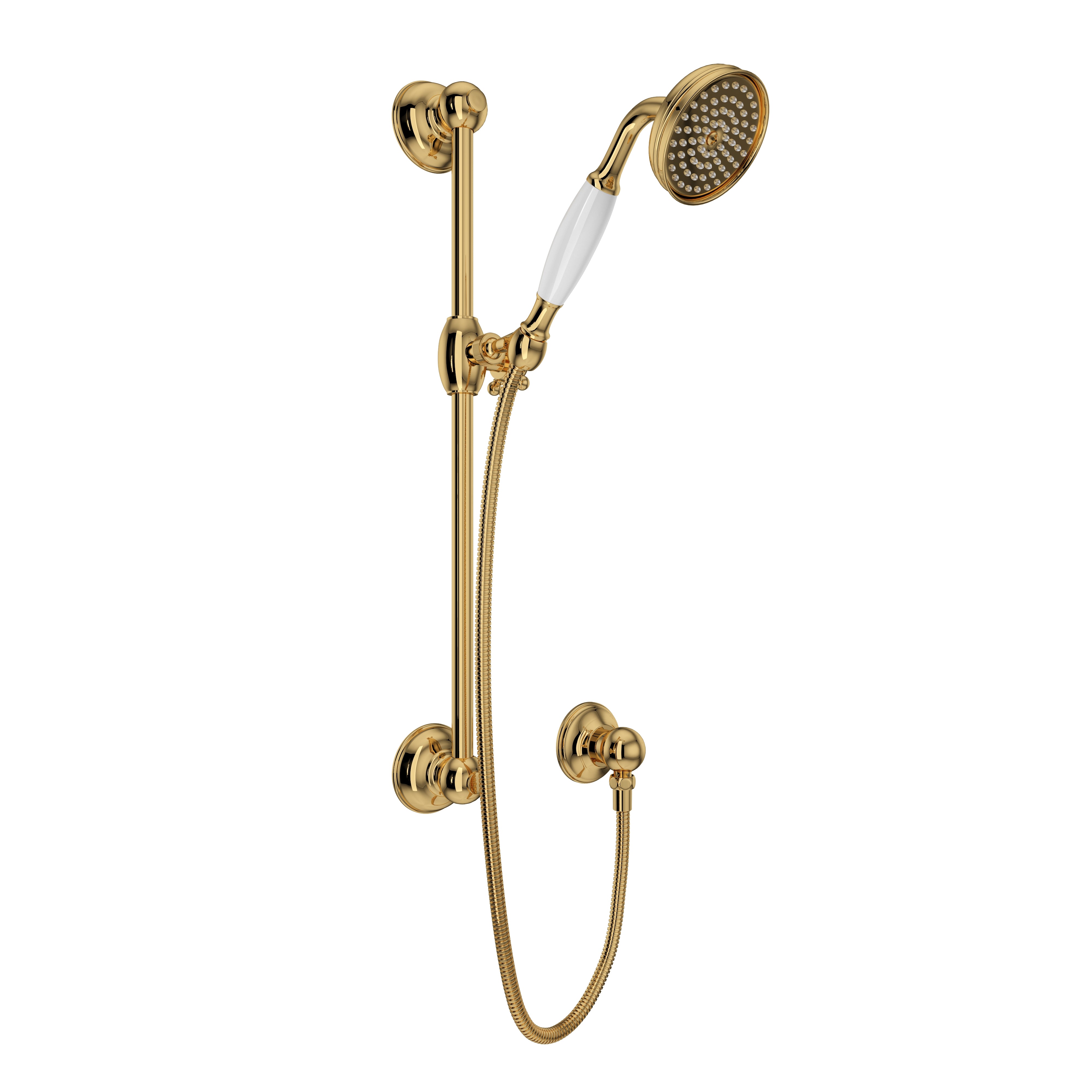 ROHL 1300E Handshower Set With 22" Slide Bar and Single Function Handshower