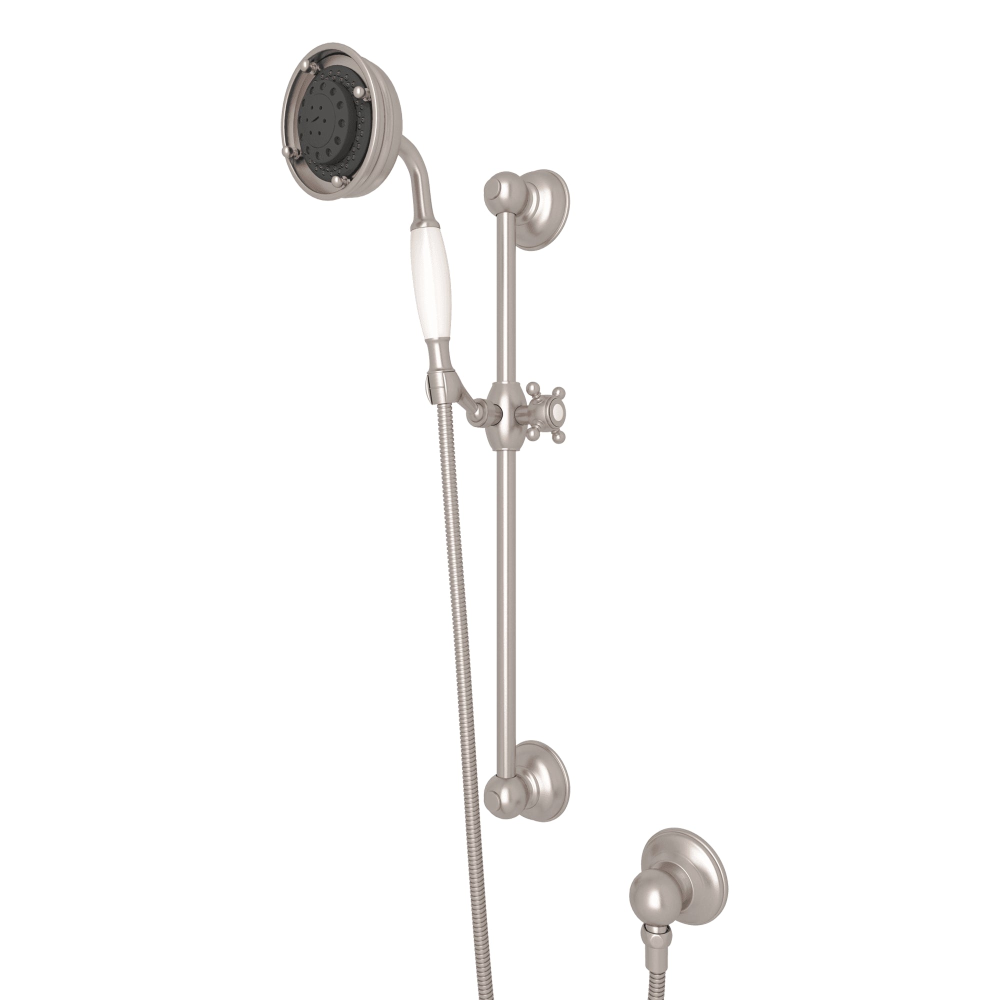 ROHL 1310 Handshower Set With 22" Slide Bar and 3-Function Handshower