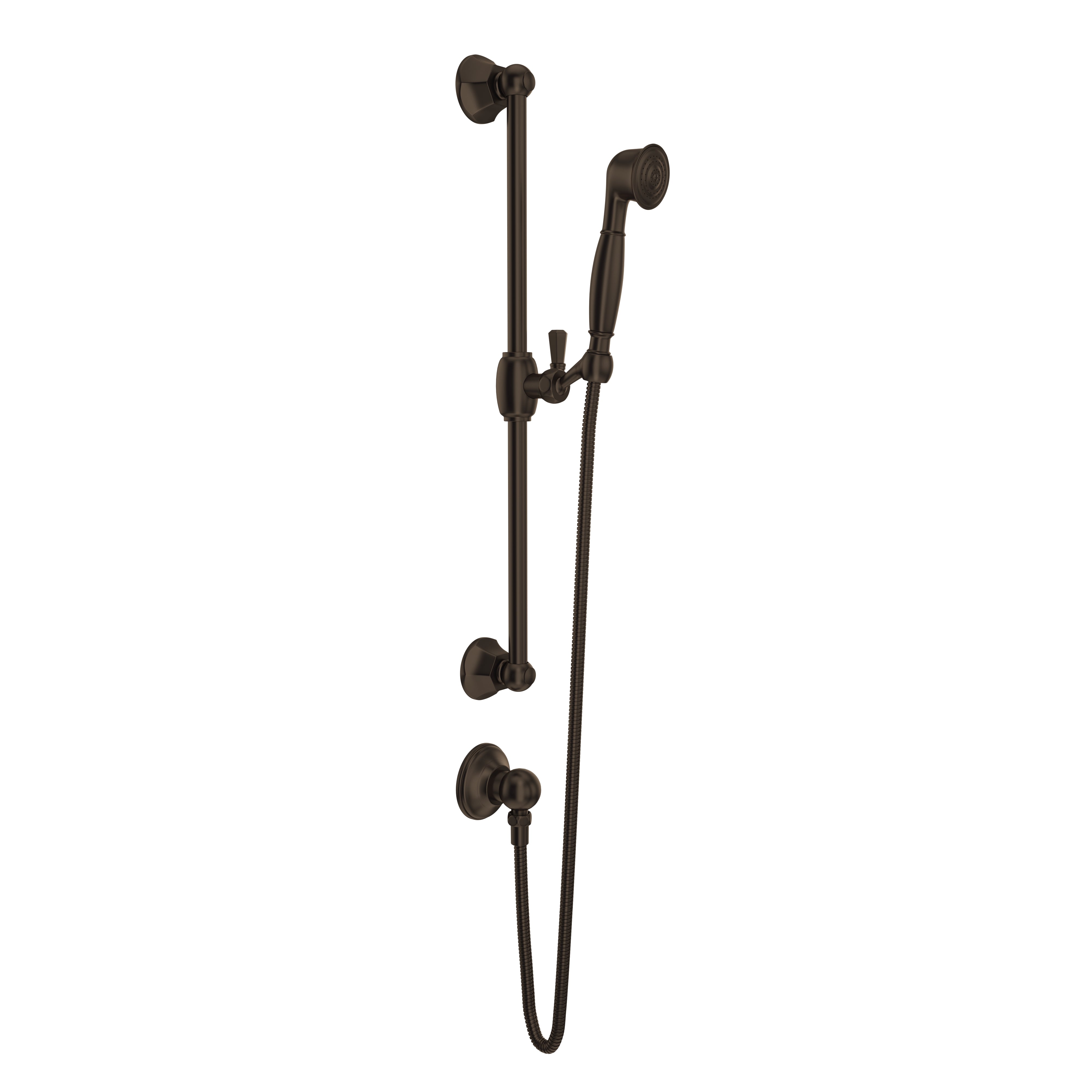 ROHL 1330 Handshower Set With 24" Slide Bar and Single Function Handshower