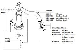 Moen 154290 Roman Tub Spout Kit