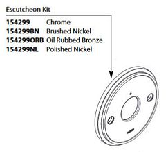 Moen 154299 Wall Escutcheon And Gasket