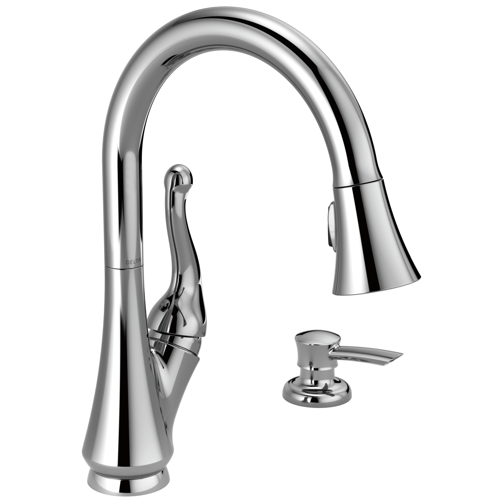 Delta 16968-DST Talbott Single Handle Pull-Down Kitchen Faucet with Soap Dispenser