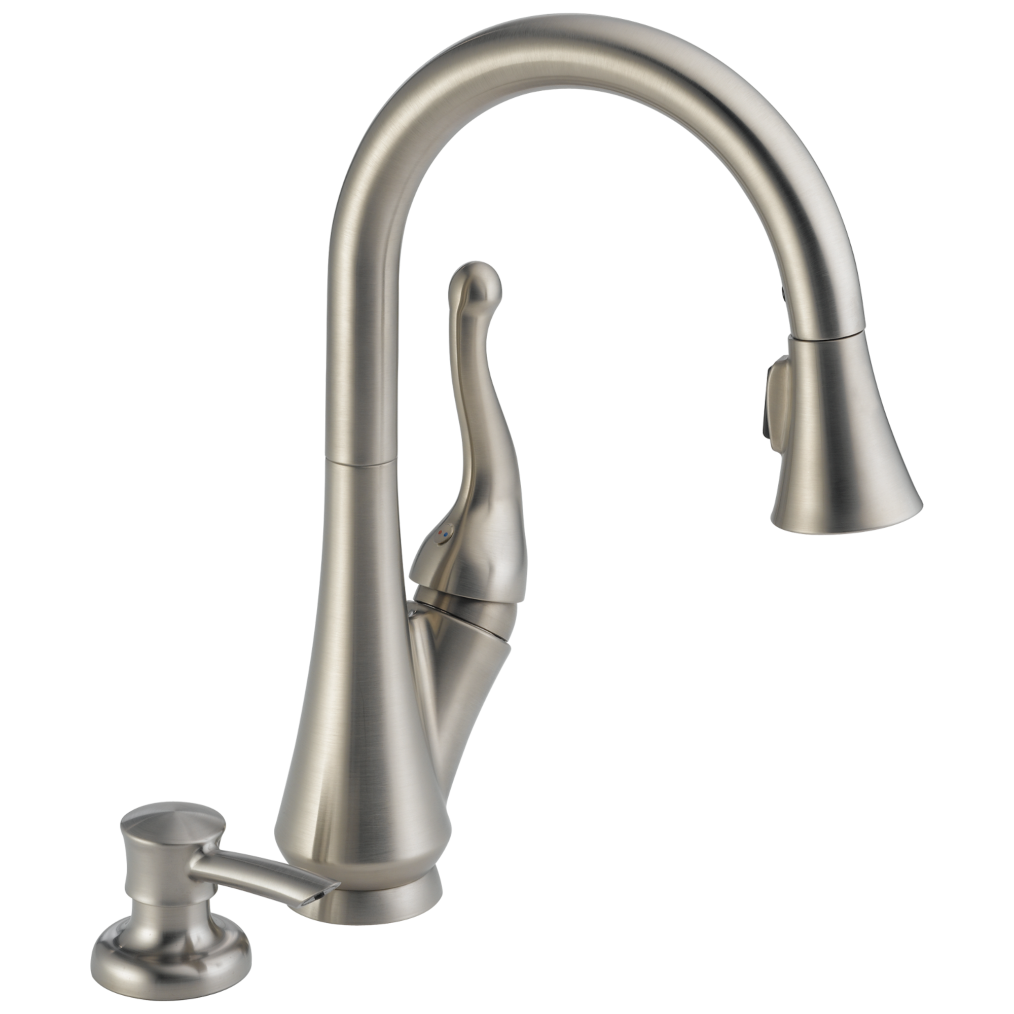 Delta 16968-DST Talbott Single Handle Pull-Down Kitchen Faucet with Soap Dispenser