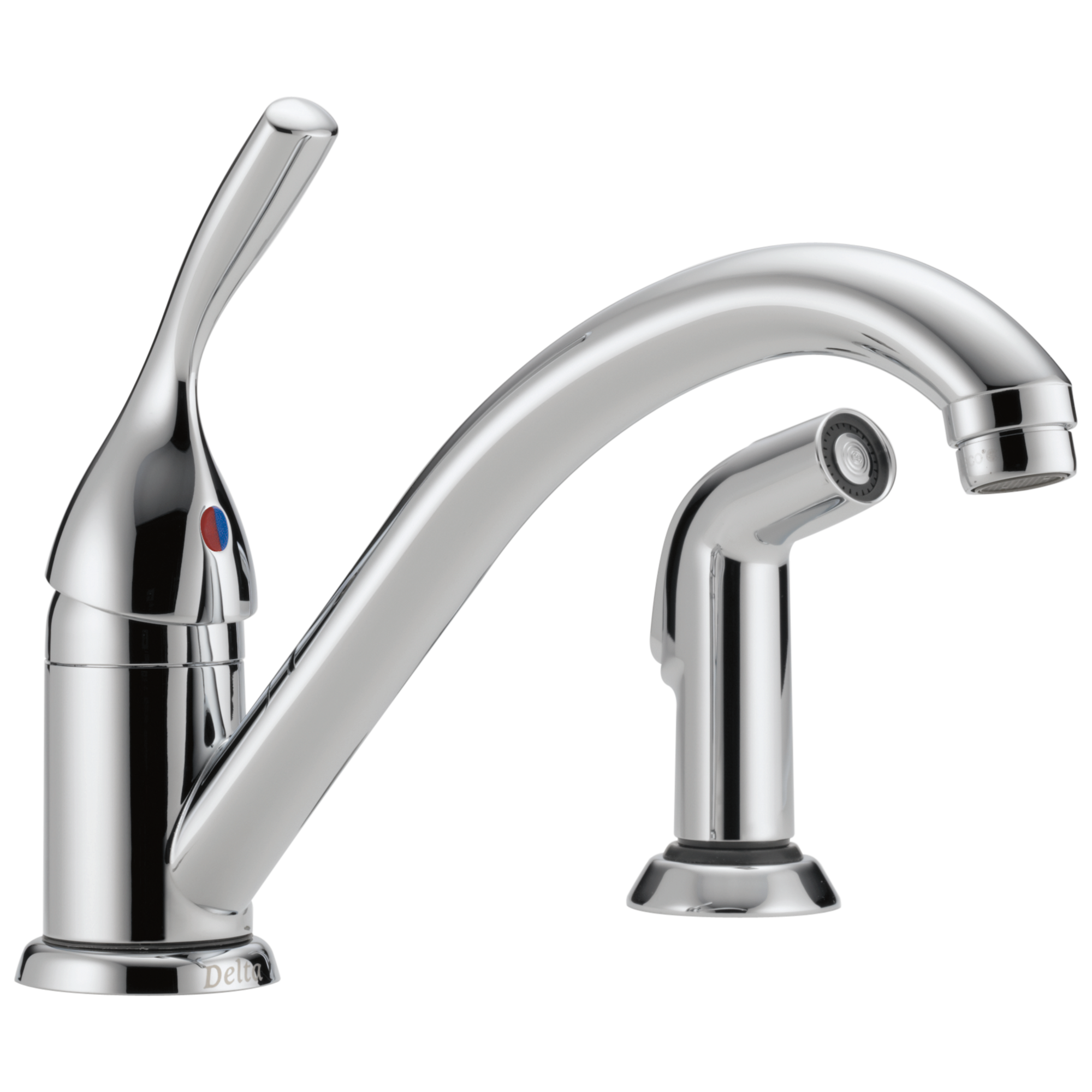 Delta 175-DST Classic Single Handle Kitchen Faucet with Spray