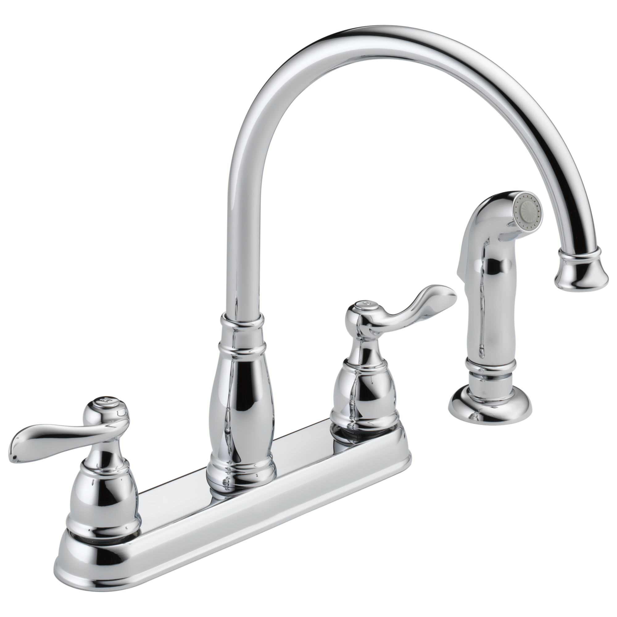 Delta 21996LF Foundations Two Handle Kitchen Faucet