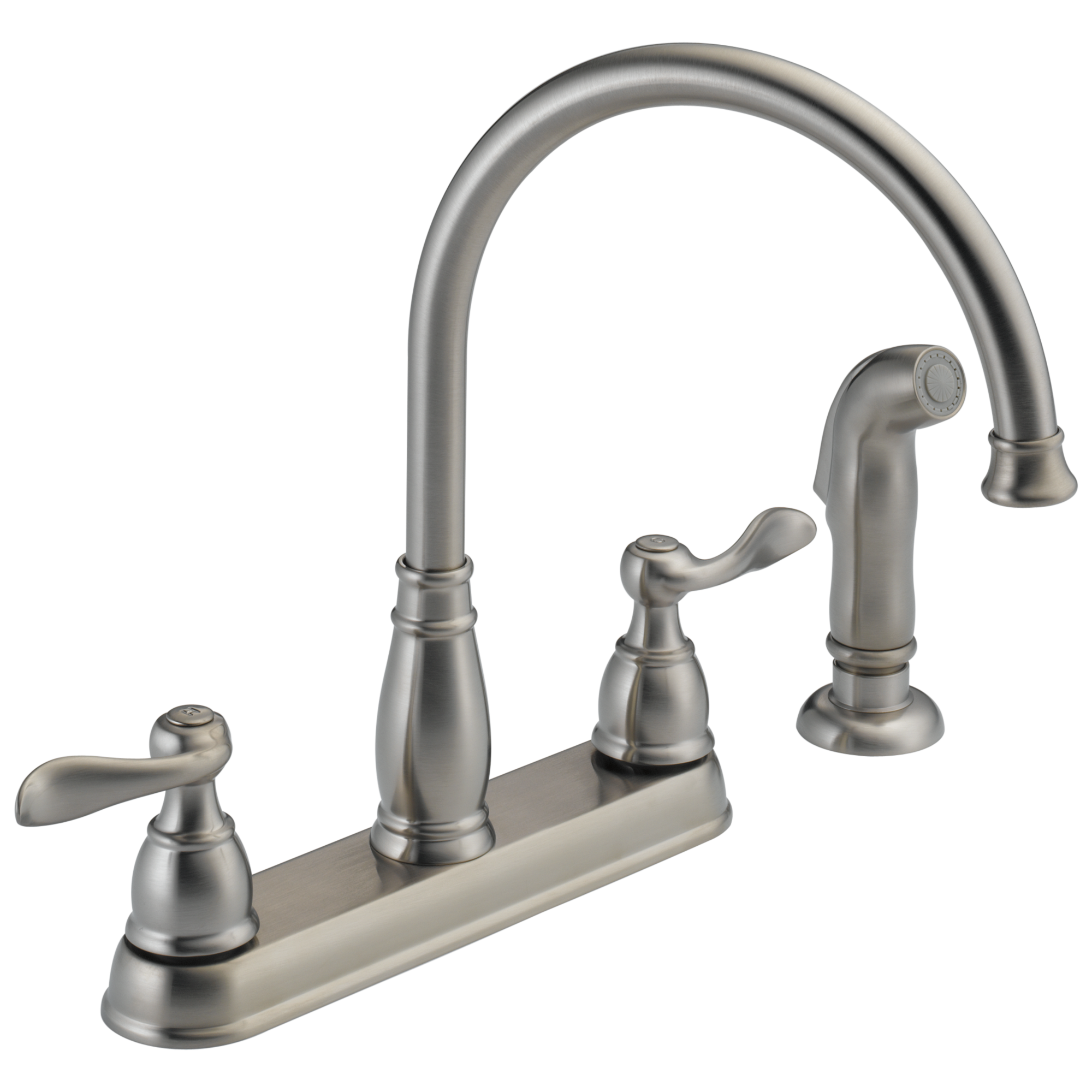 Delta 21996LF Foundations Two Handle Kitchen Faucet