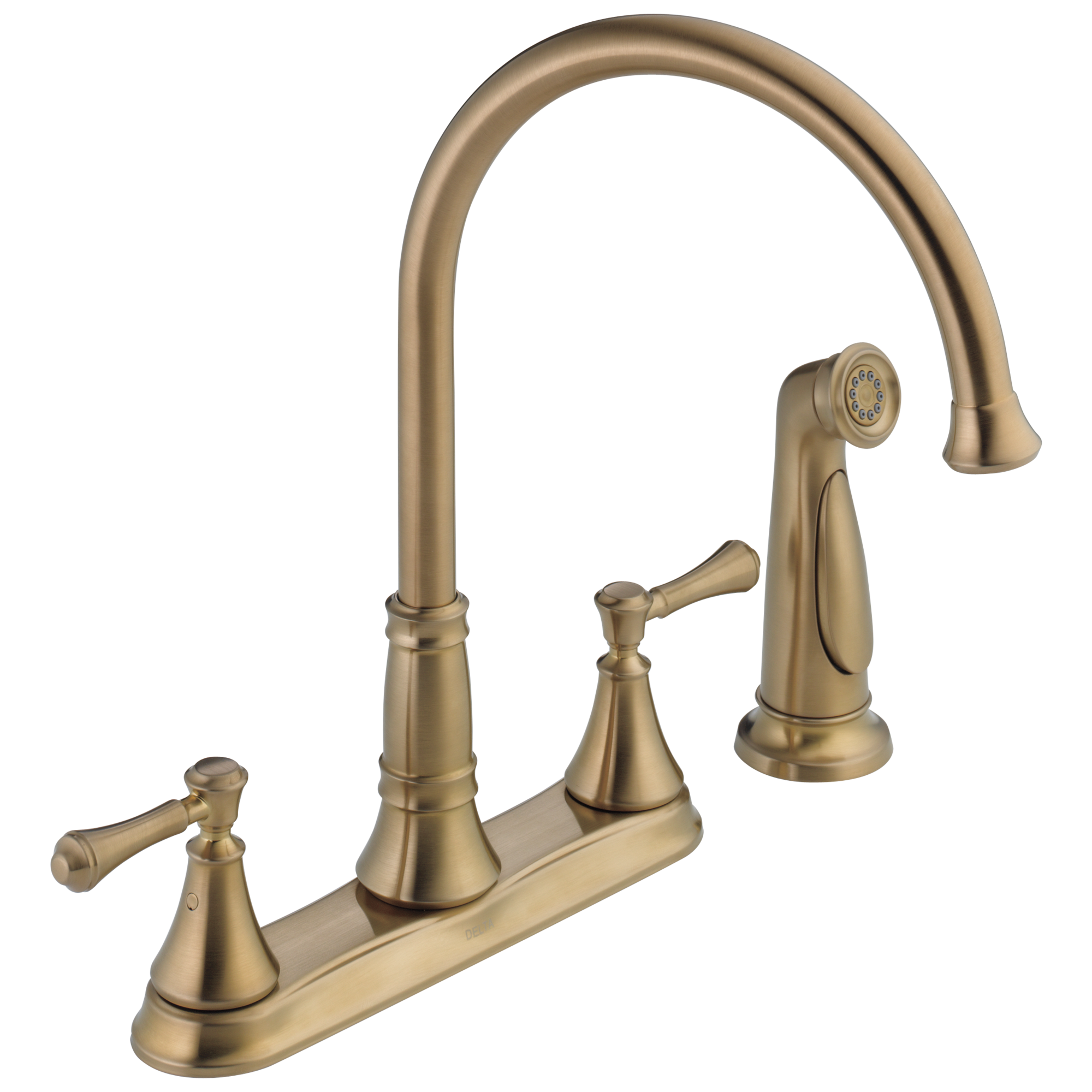 Delta 2497LF Cassidy Two Handle Kitchen Faucet with Spray