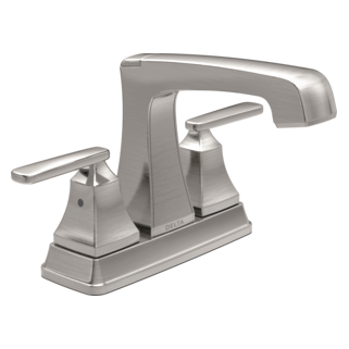 Delta Ashlyn: Two Handle Centerset Lavatory Faucet - Metal Pop-Up