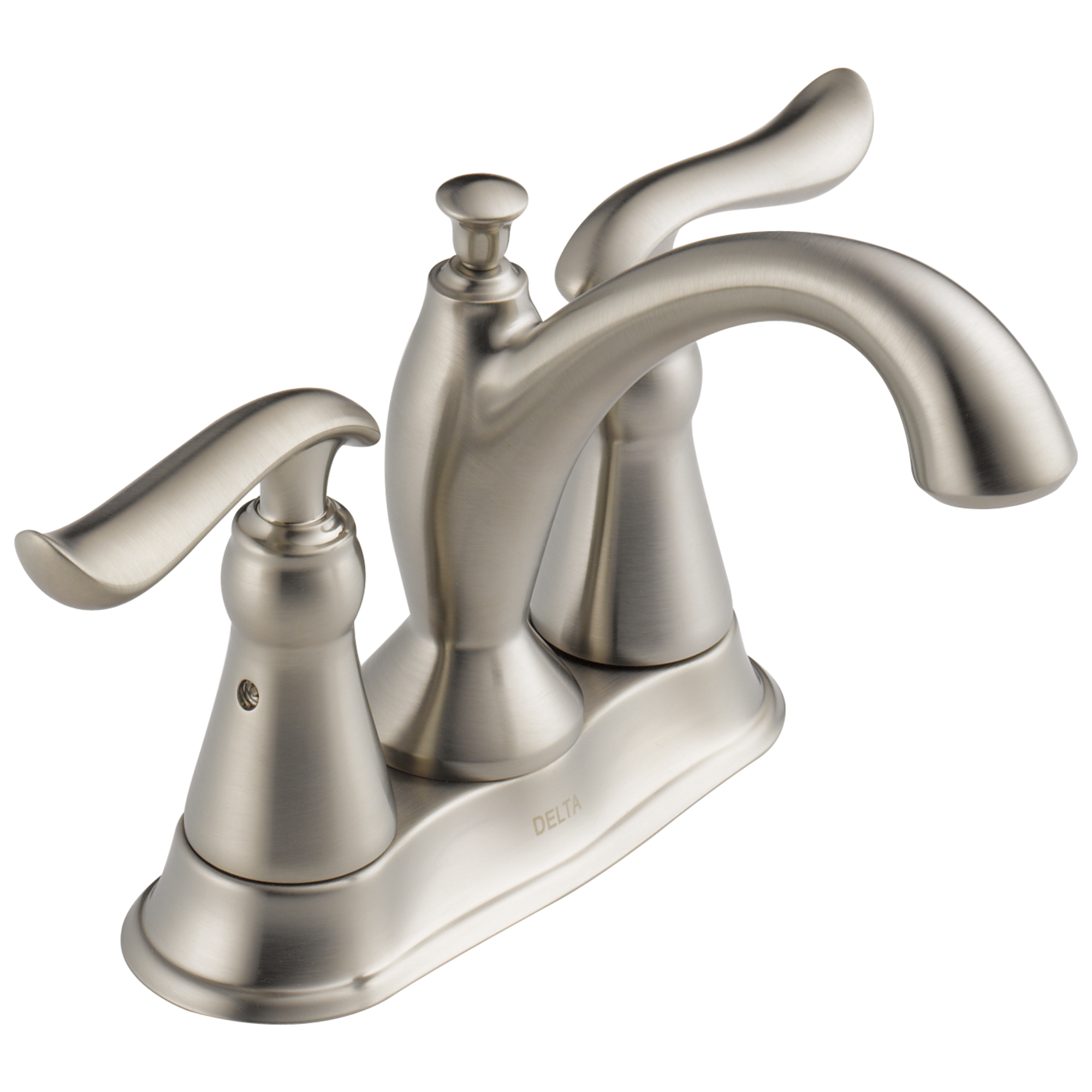 Delta Linden: Two Handle Tract-Pack Centerset Bathroom Faucet