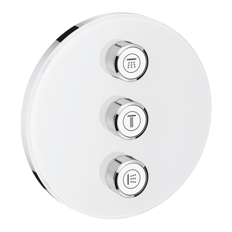 Grohe 29152LS0 Grohtherm Smart Control Triple Function Diverter Trim Only with EcoJoy - Less Rough-In Valve