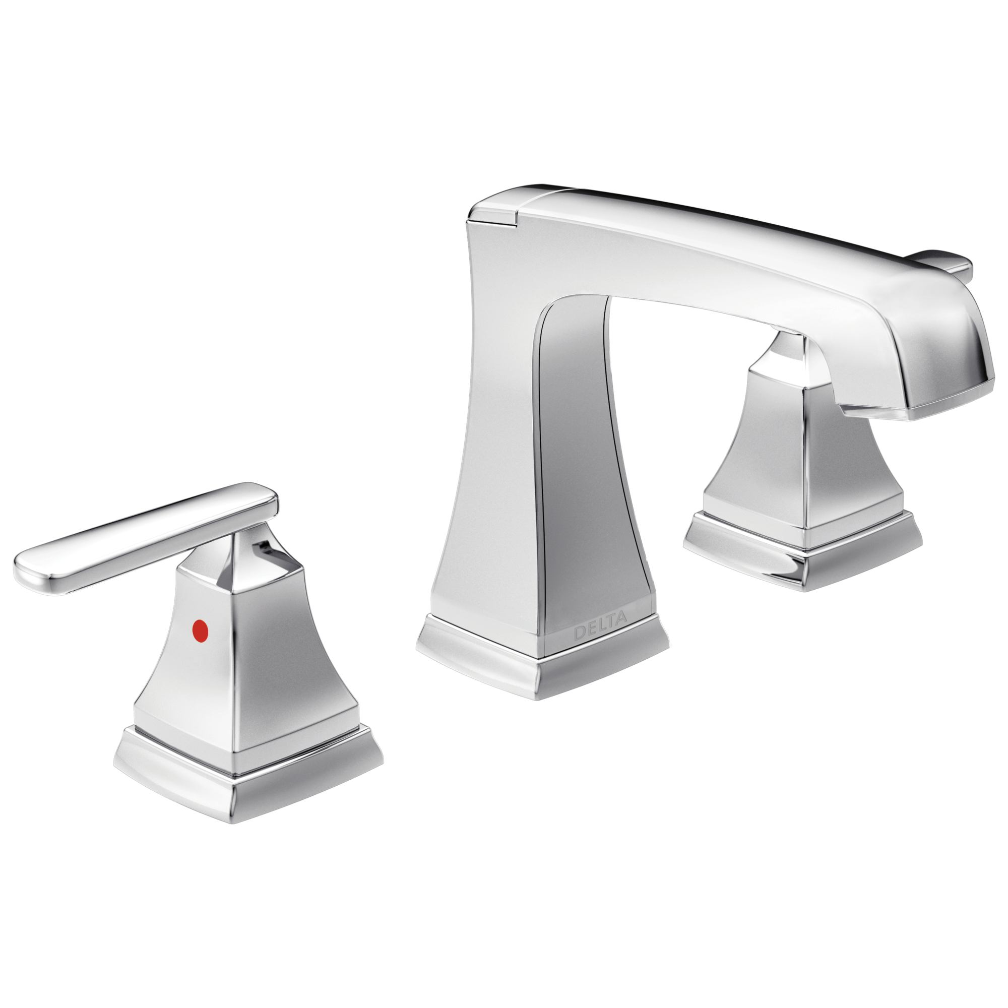 Delta 3564 Two Handle Widespread Bathroom Faucet with EZ Anchor