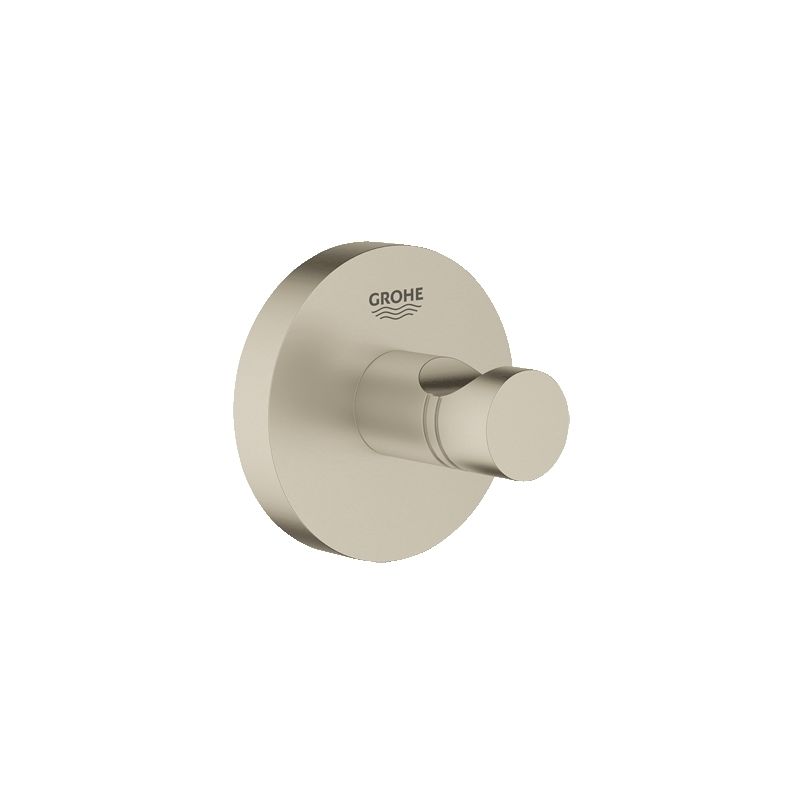 Grohe 40364 Essentials 2-1/8 Inch Wall Mount Single Robe Hook