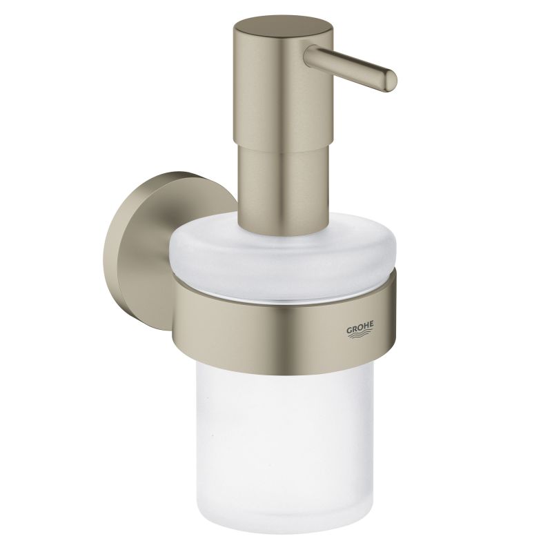 Grohe 40448 Essentials 5 Inch Wall Mount Soap Dispenser with Holder