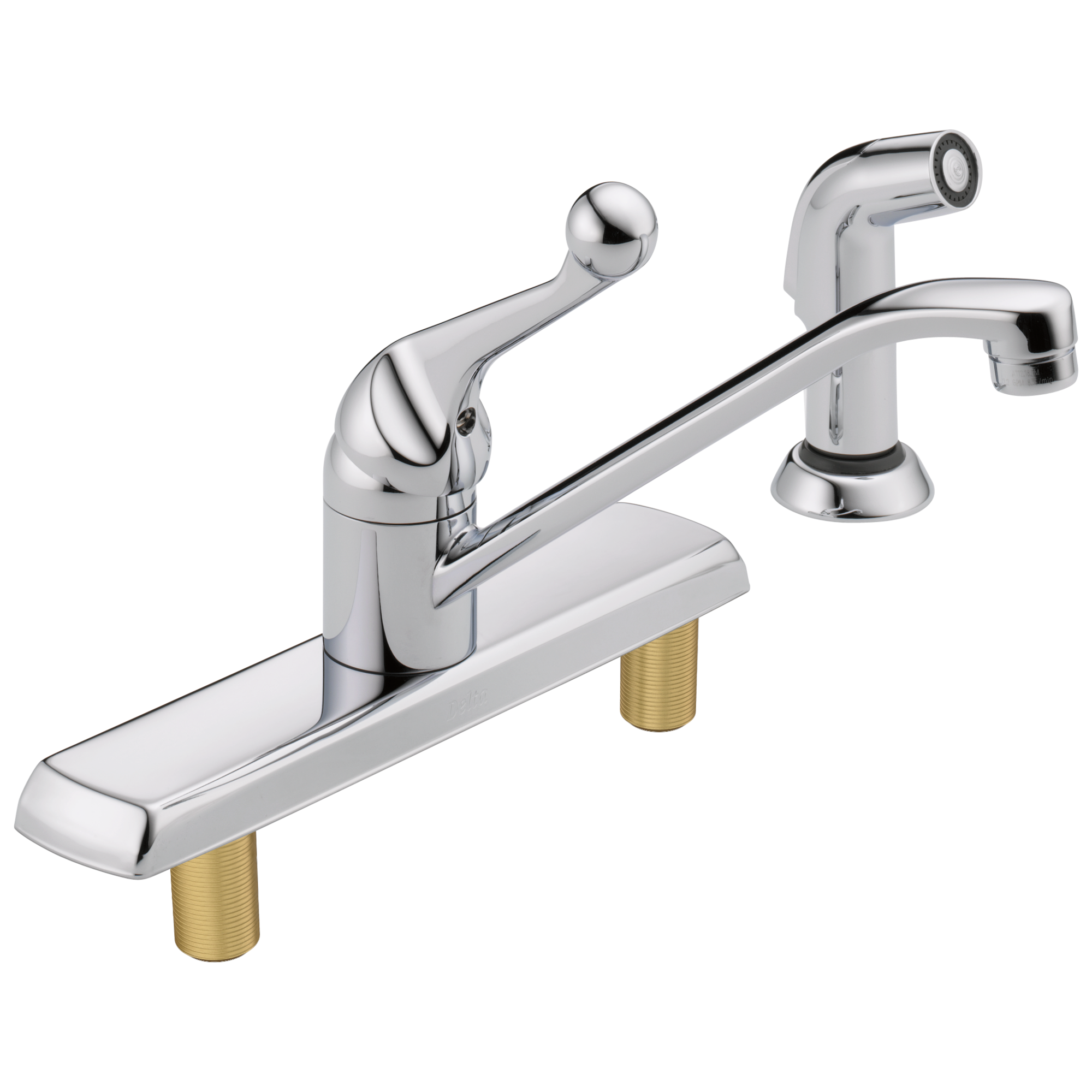 Delta 420LF Classic Single Handle Kitchen Faucet with Spray