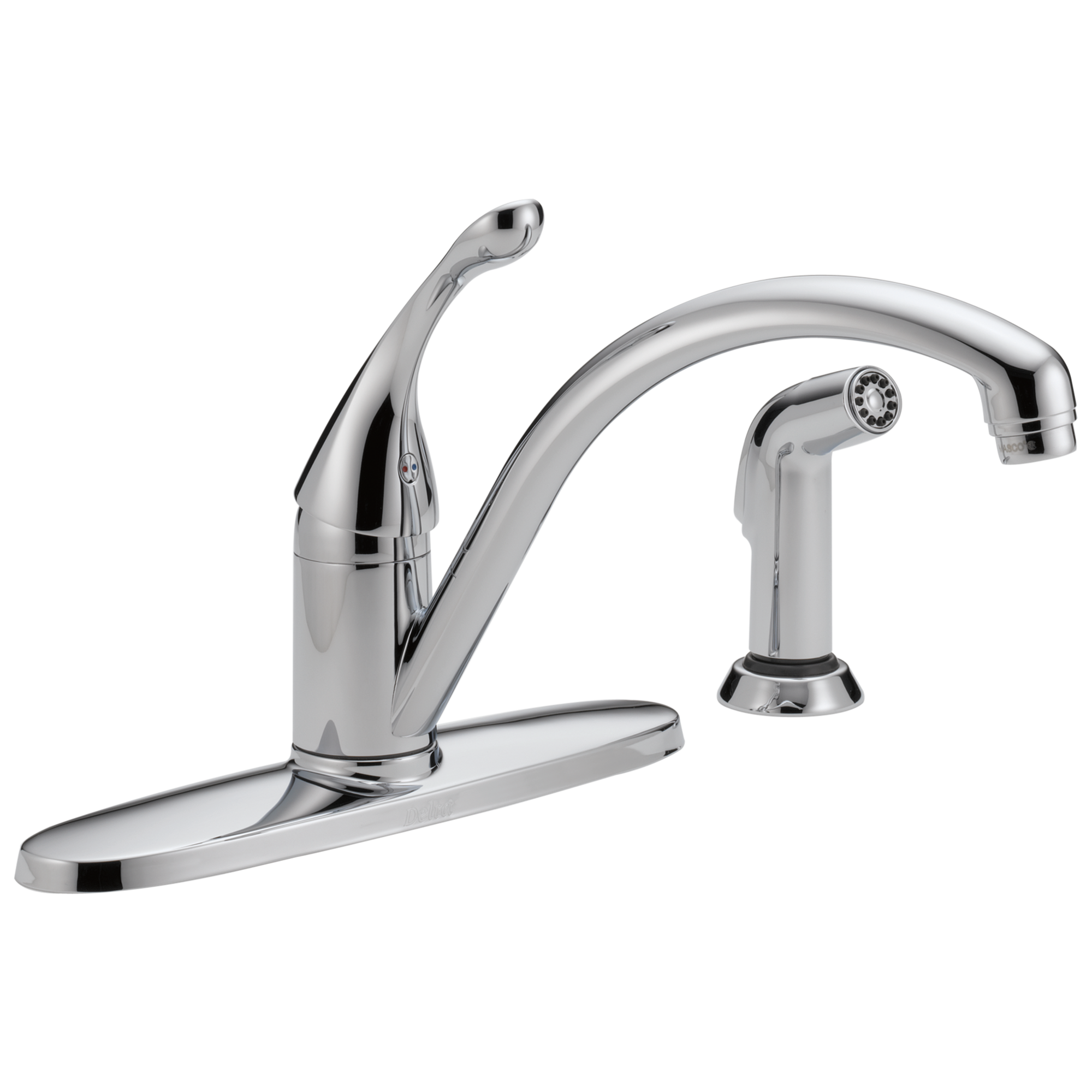 Delta 440-DST Collins Single Handle Kitchen Faucet with Spray