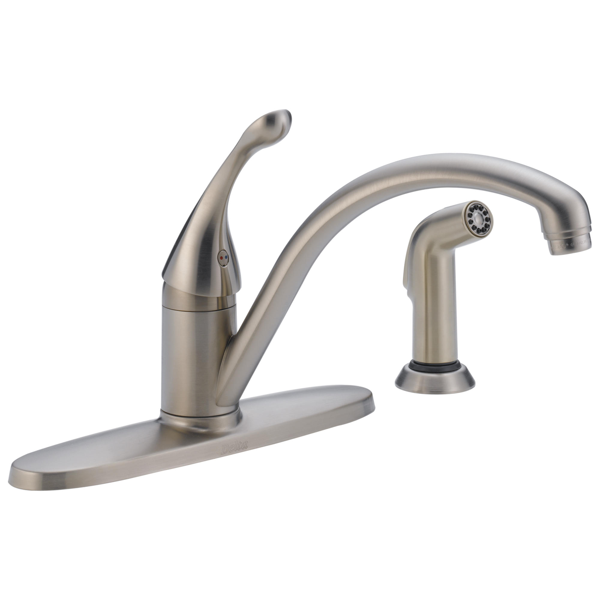 Delta 440-DST Collins Single Handle Kitchen Faucet with Spray