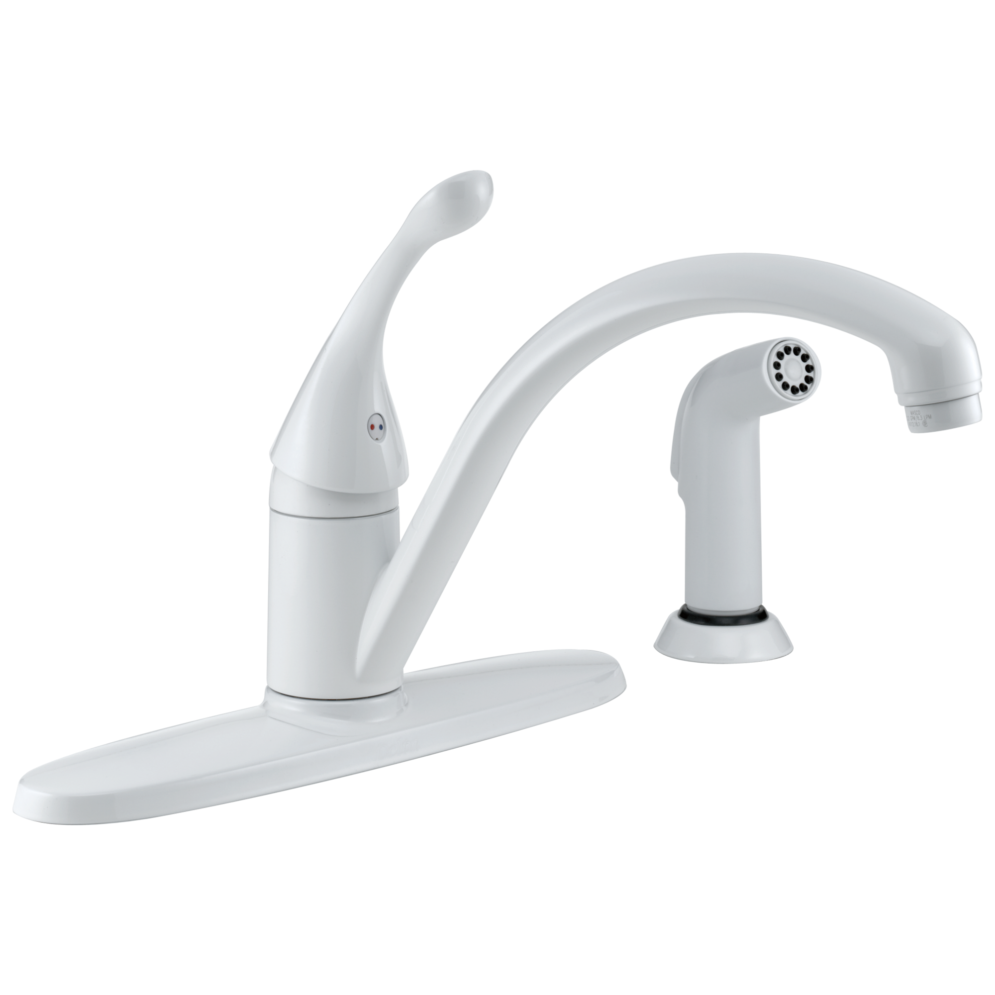 Delta 400-DST Classic Single Handle Kitchen Faucet with Spray
