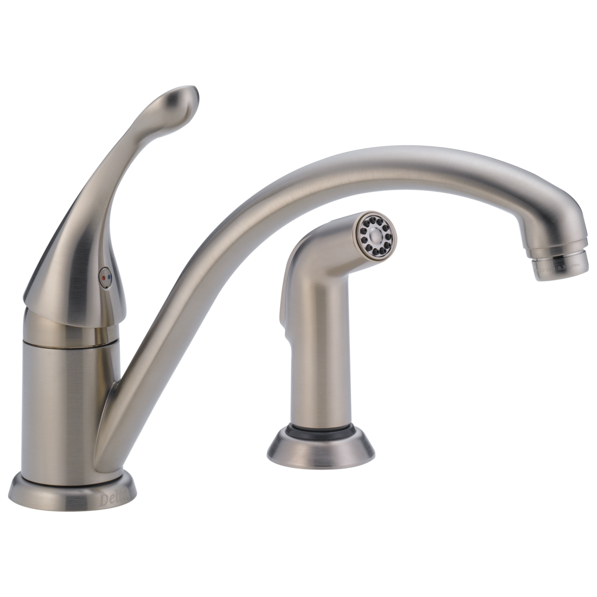 Delta 441-DST Classic Single Handle Kitchen Faucet with Spray