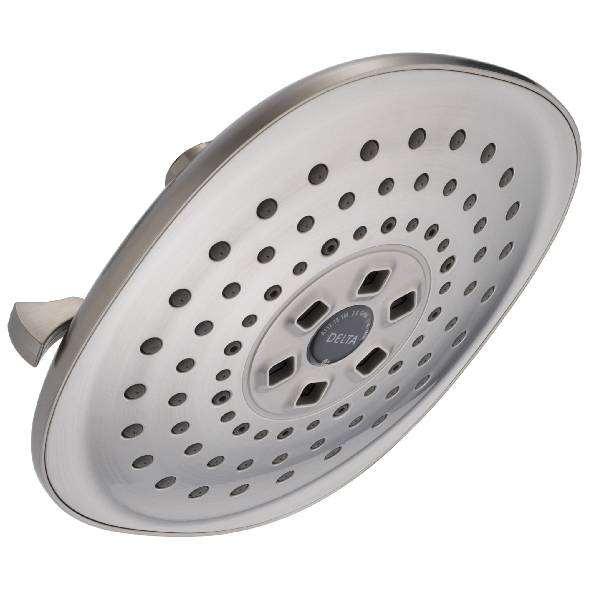 Delta Universal Showering Components: H<sub>2</sub>Okinetic 3-Setting Raincan Shower Head