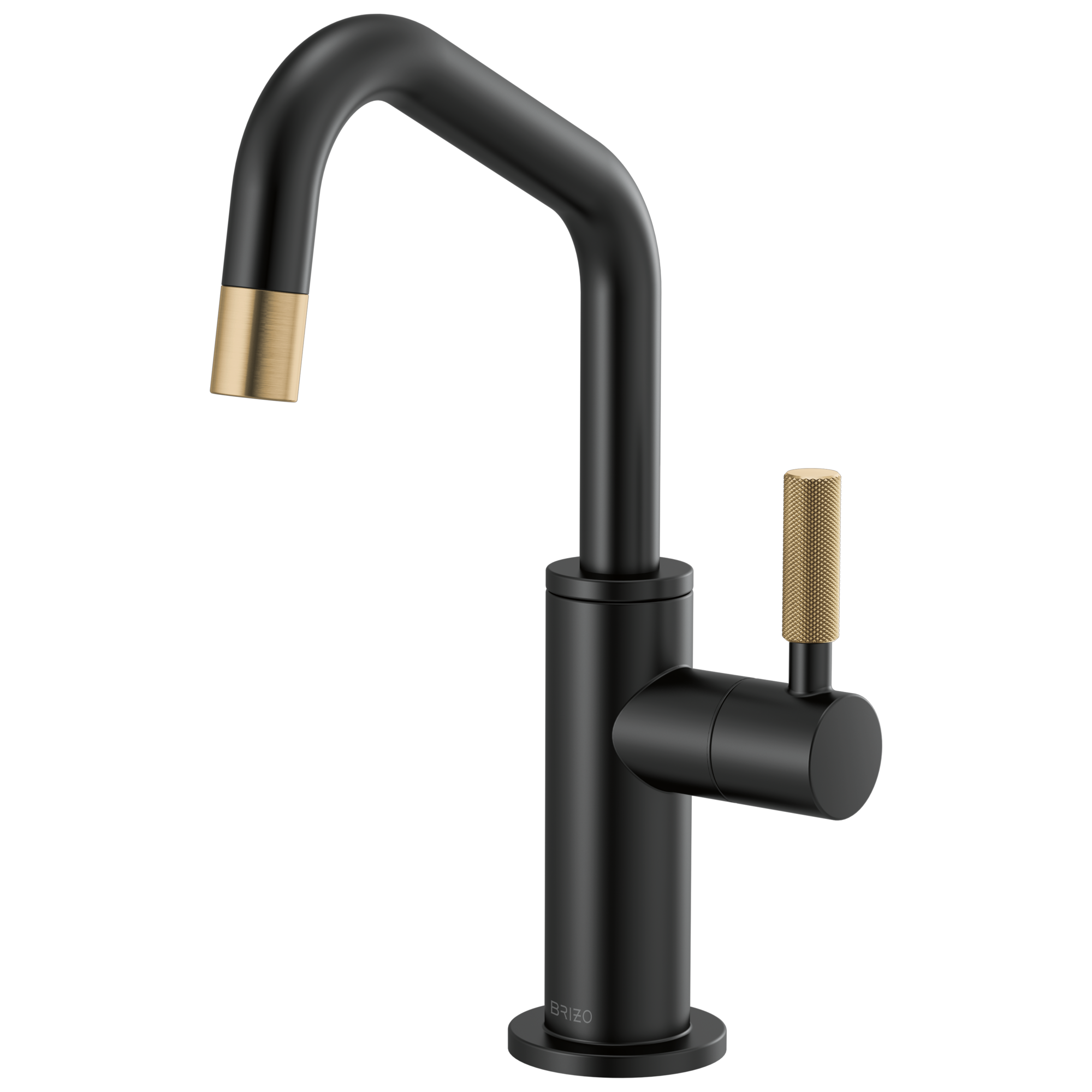 Brizo Litze: Beverage Faucet with Angled Spout and Knurled Handle