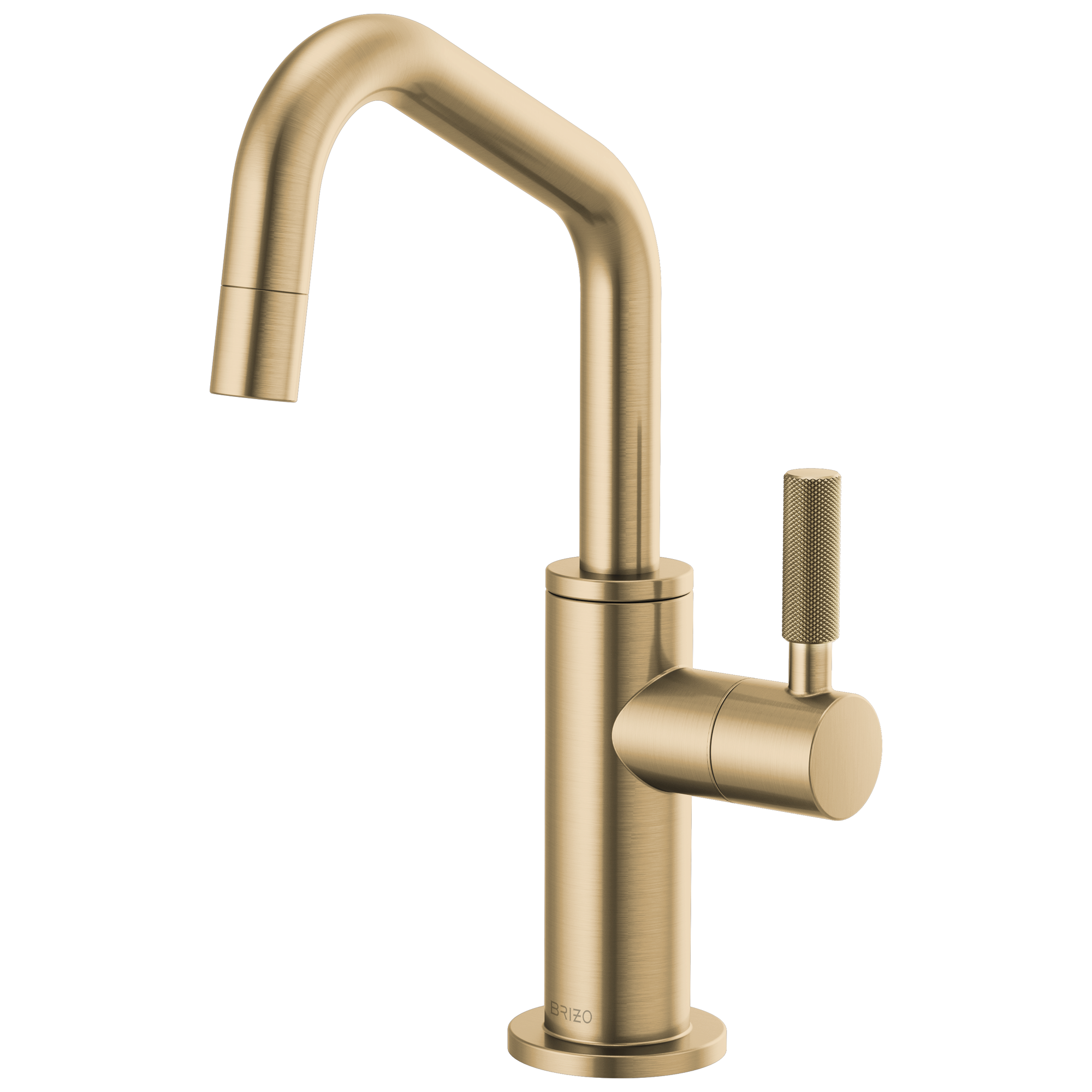 Brizo Litze: Beverage Faucet with Angled Spout and Knurled Handle