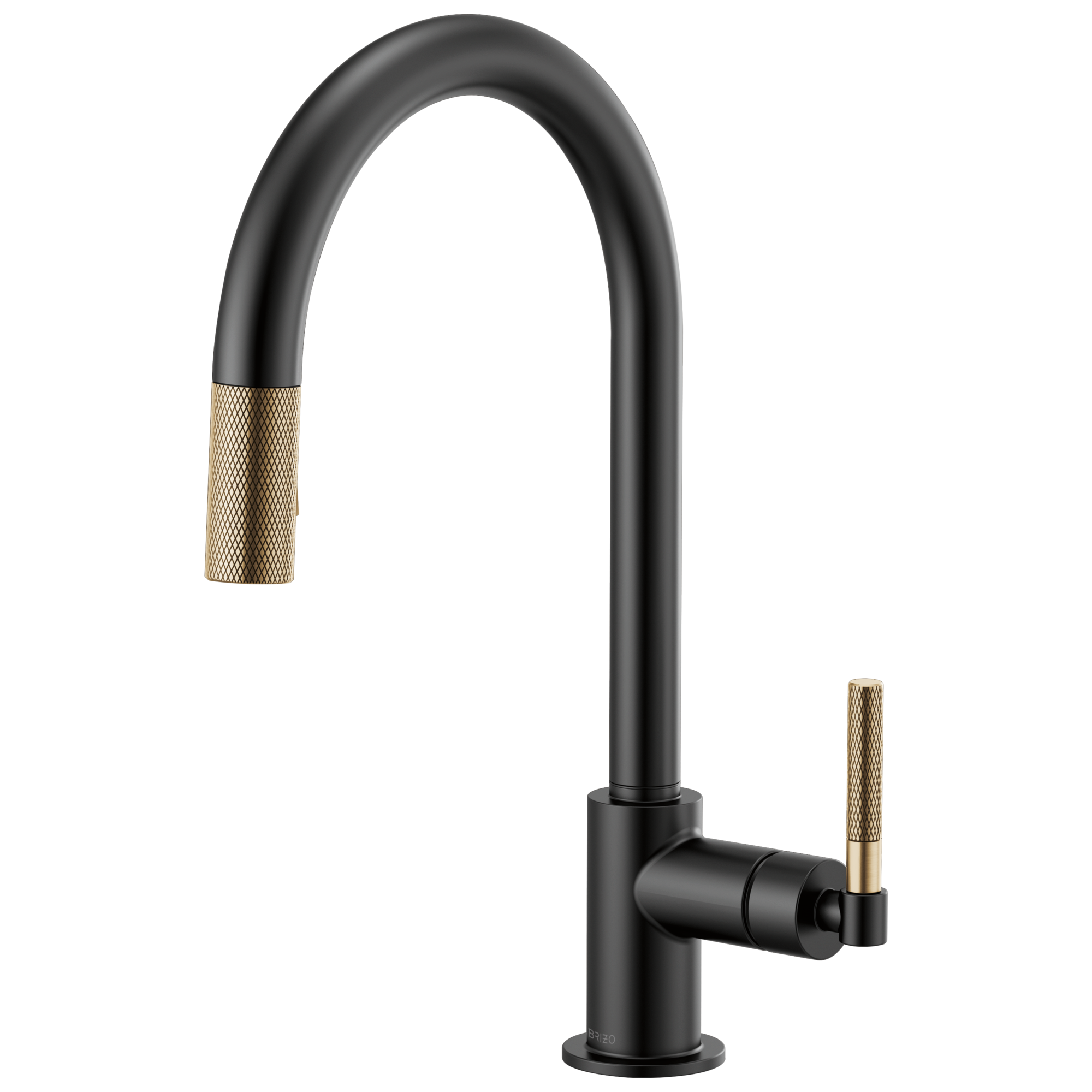 Brizo Litze: Pull-Down Faucet with Arc Spout and Knurled Handle