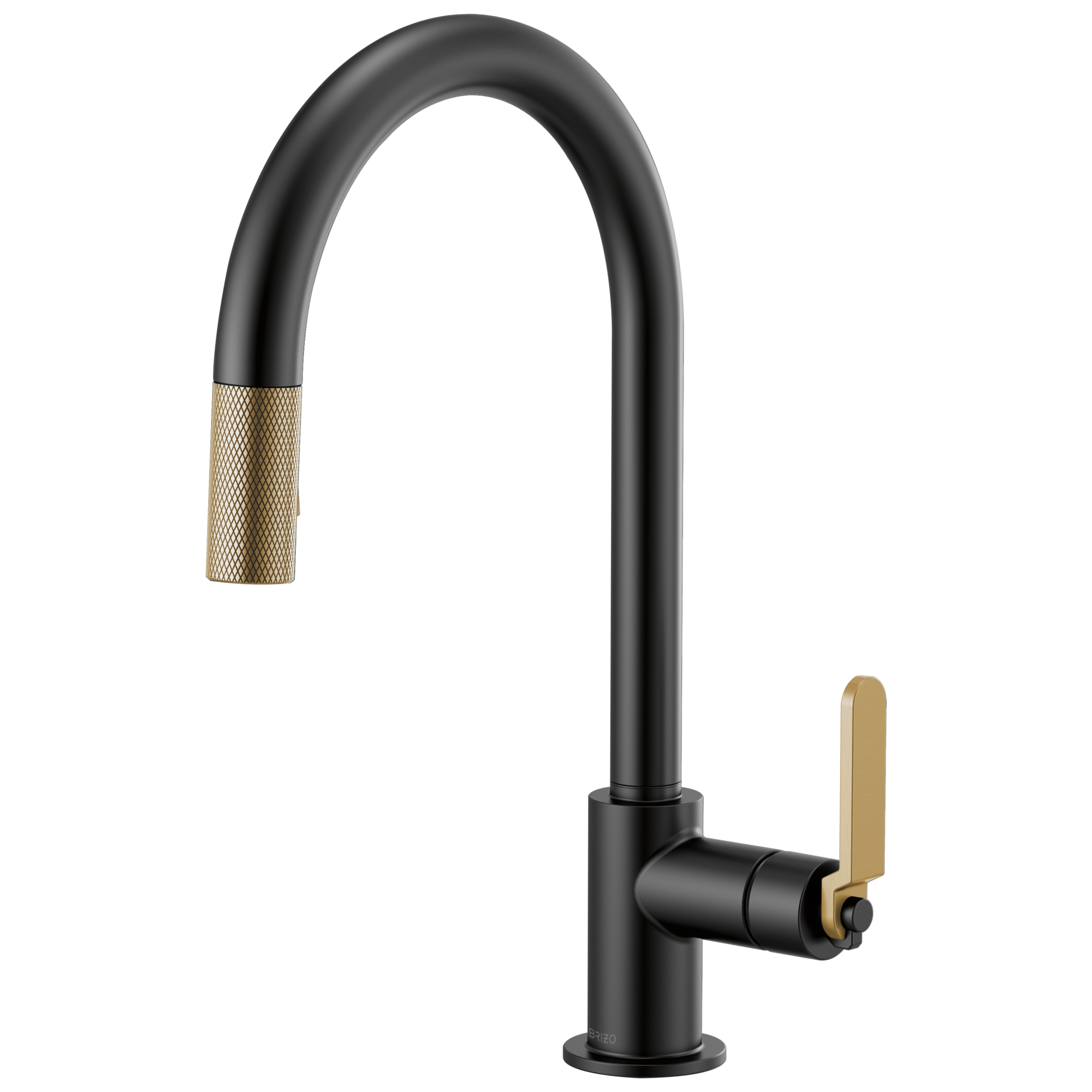 Brizo Litze: Pull-Down Faucet with Arc Spout and Industrial Handle