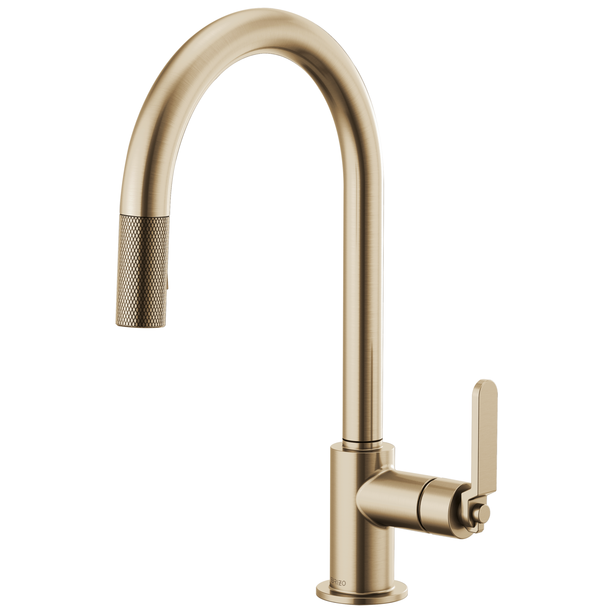 Brizo Litze: Pull-Down Faucet with Arc Spout and Industrial Handle