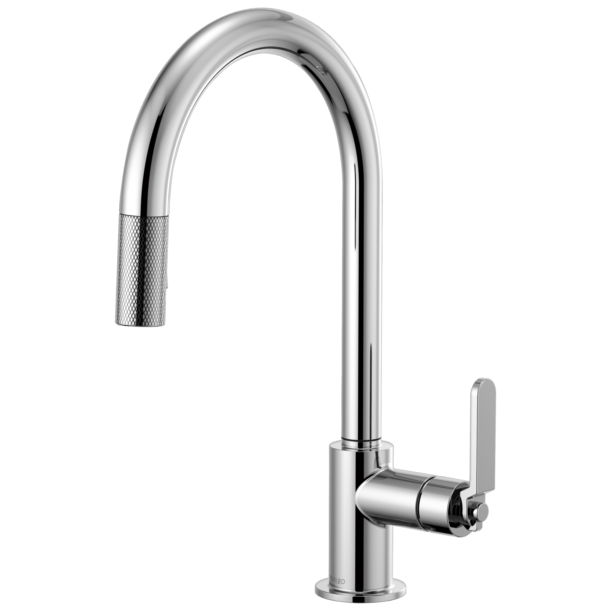 Brizo Litze: Pull-Down Faucet with Arc Spout and Industrial Handle