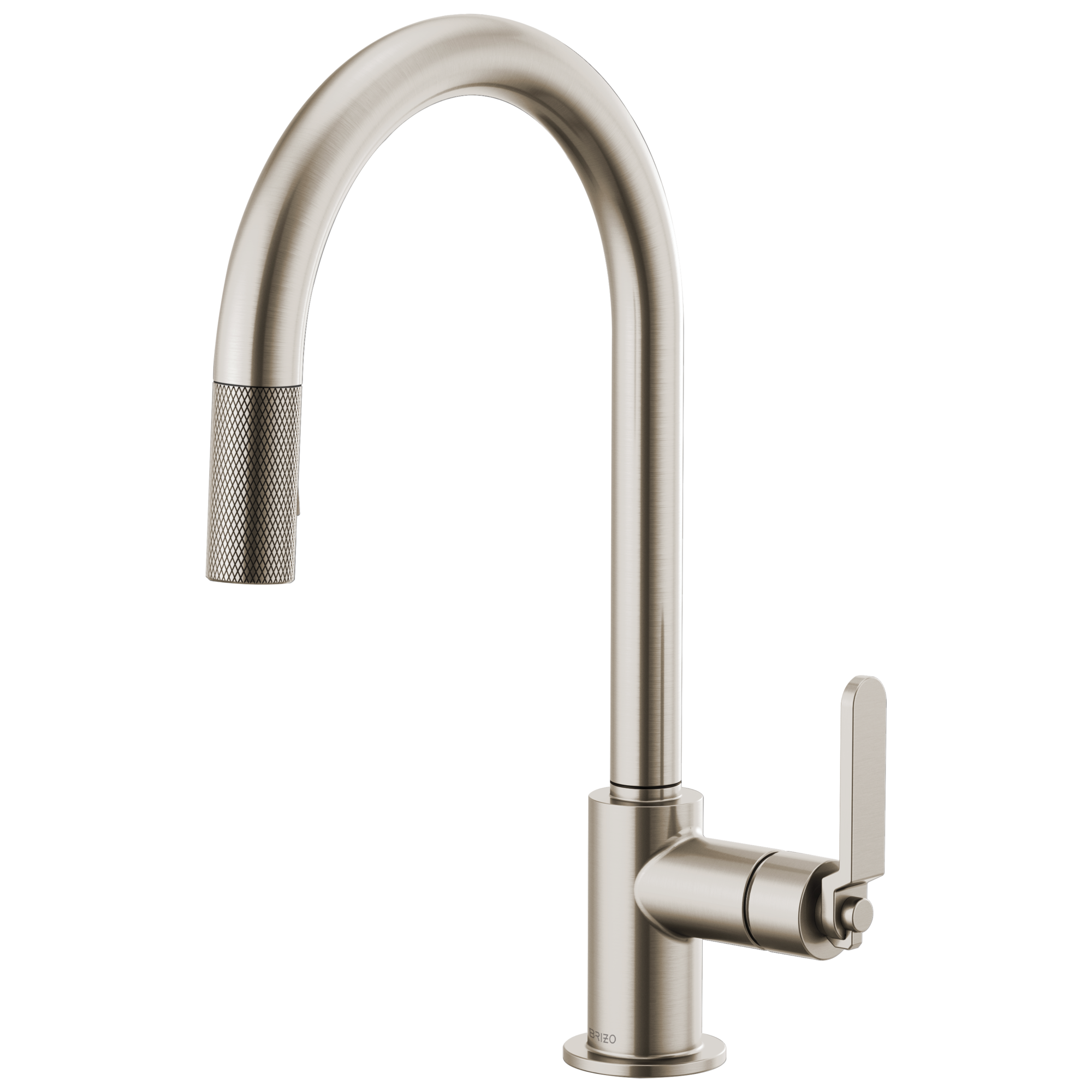 Brizo Litze: Pull-Down Faucet with Arc Spout and Industrial Handle