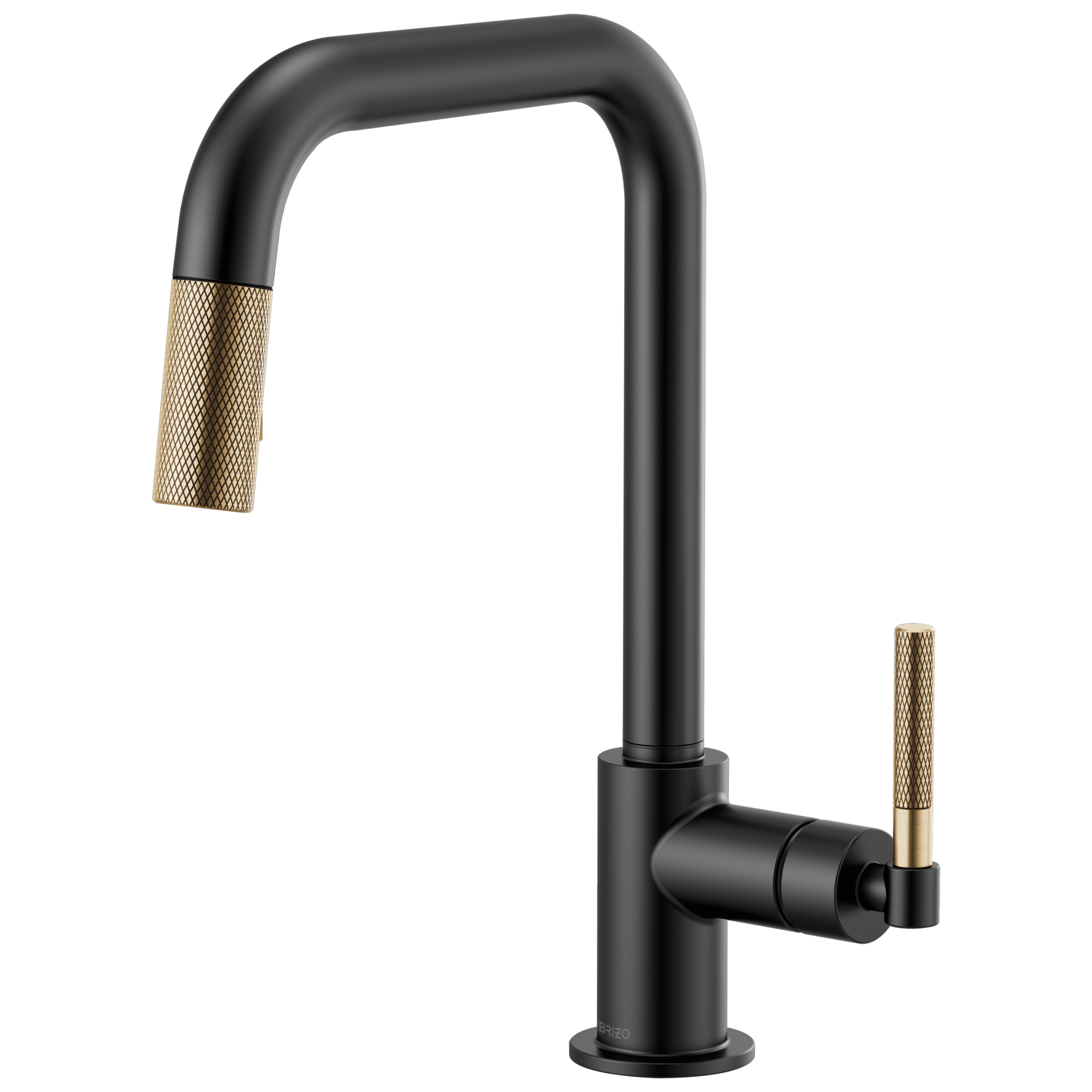 Brizo Litze: Pull-Down Faucet with Square Spout and Knurled Handle