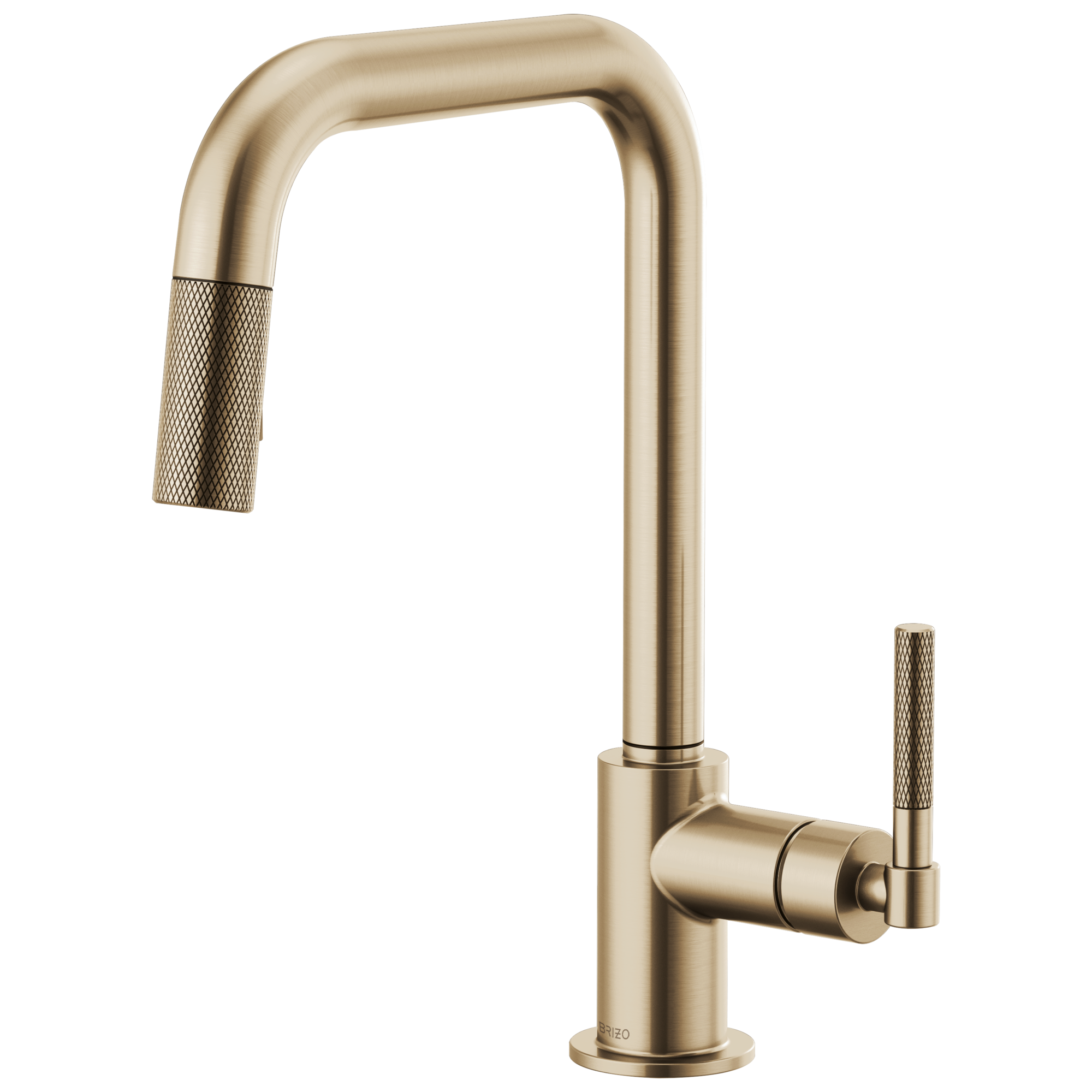 Brizo Litze: Pull-Down Faucet with Square Spout and Knurled Handle