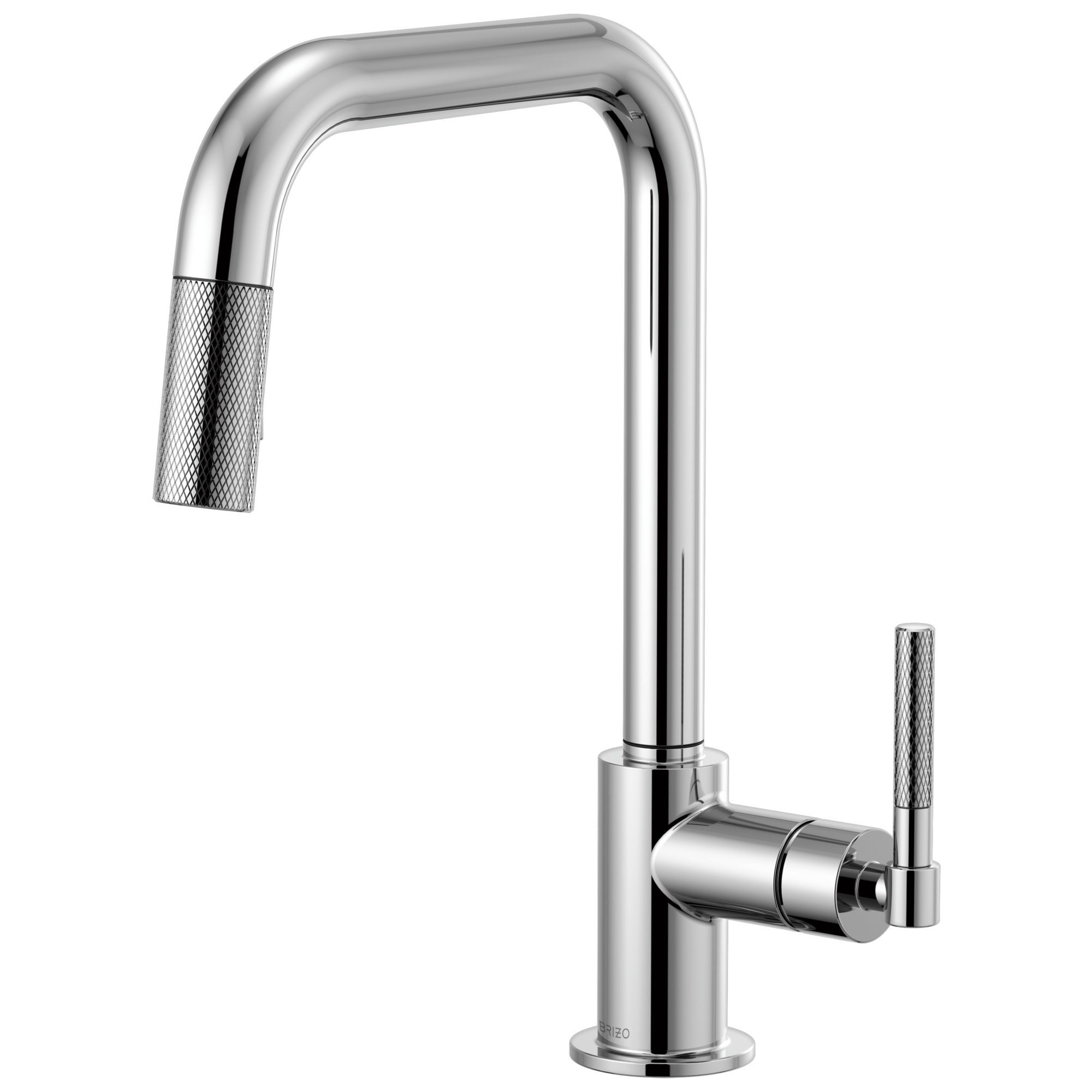 Brizo Litze: Pull-Down Faucet with Square Spout and Knurled Handle