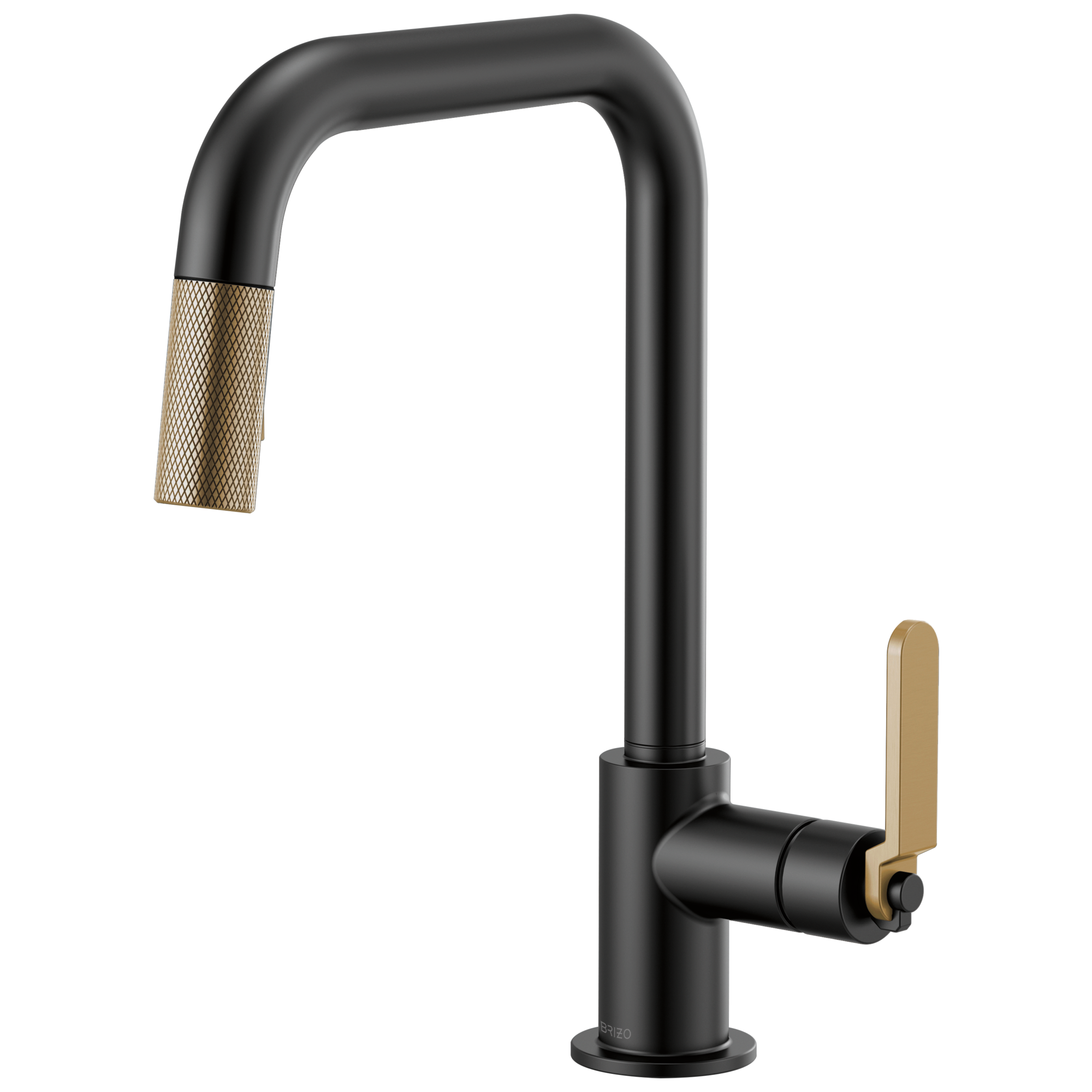 Brizo Litze: Pull-Down Faucet with Square Spout and Industrial Handle