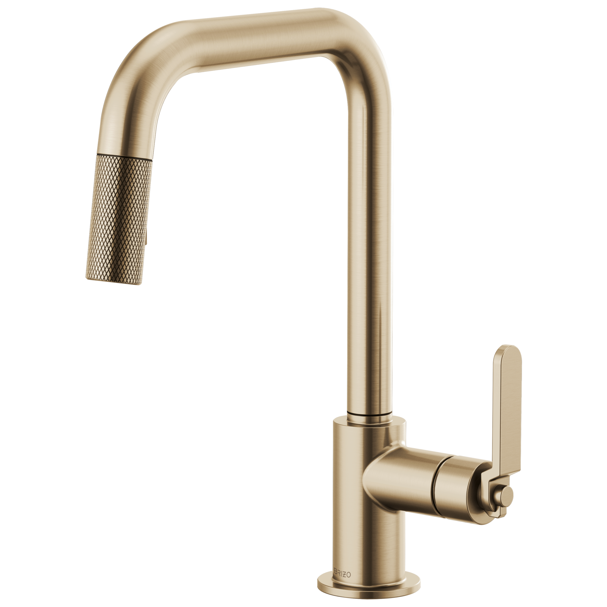 Brizo Litze: Pull-Down Faucet with Square Spout and Industrial Handle