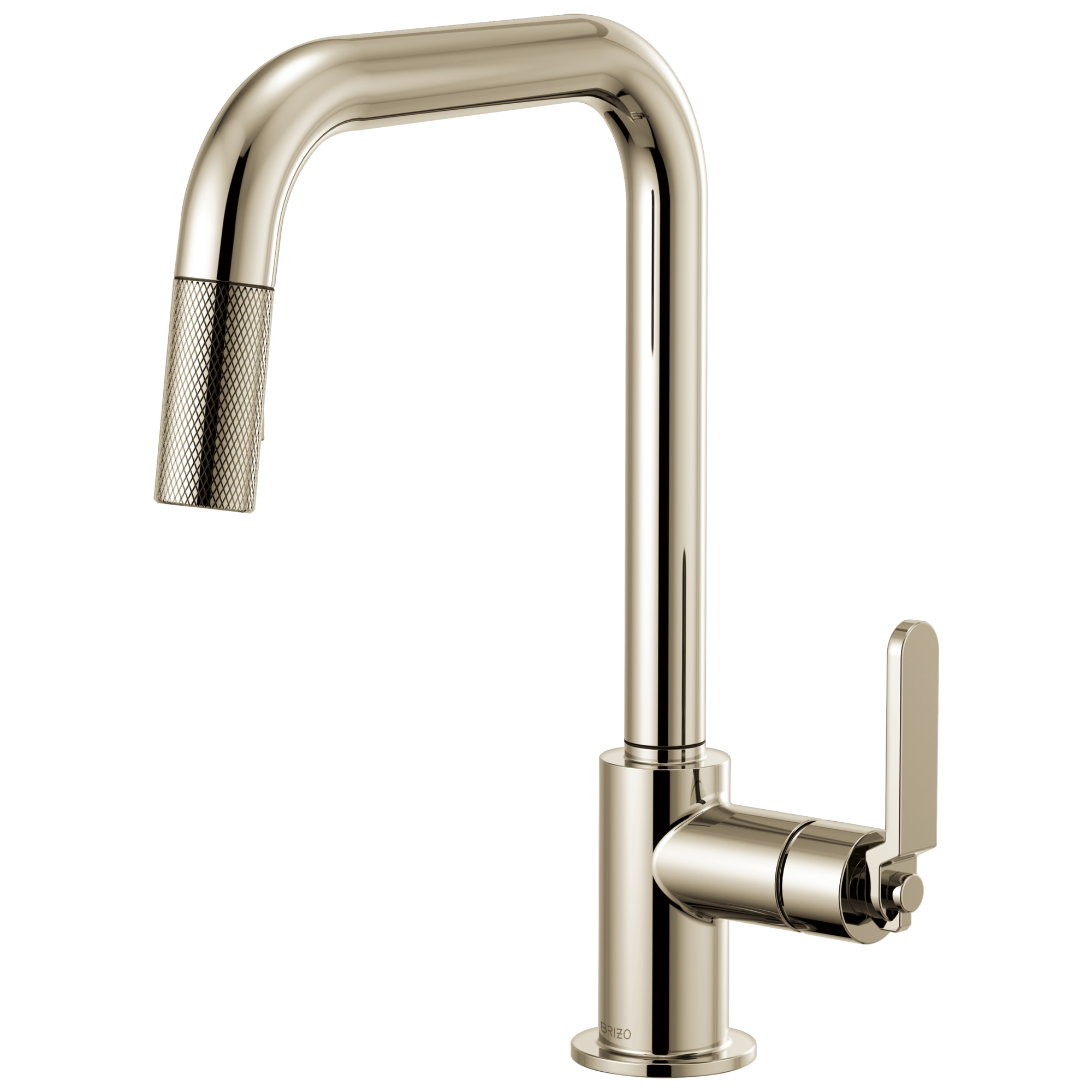 Brizo Litze: Pull-Down Faucet with Square Spout and Industrial Handle