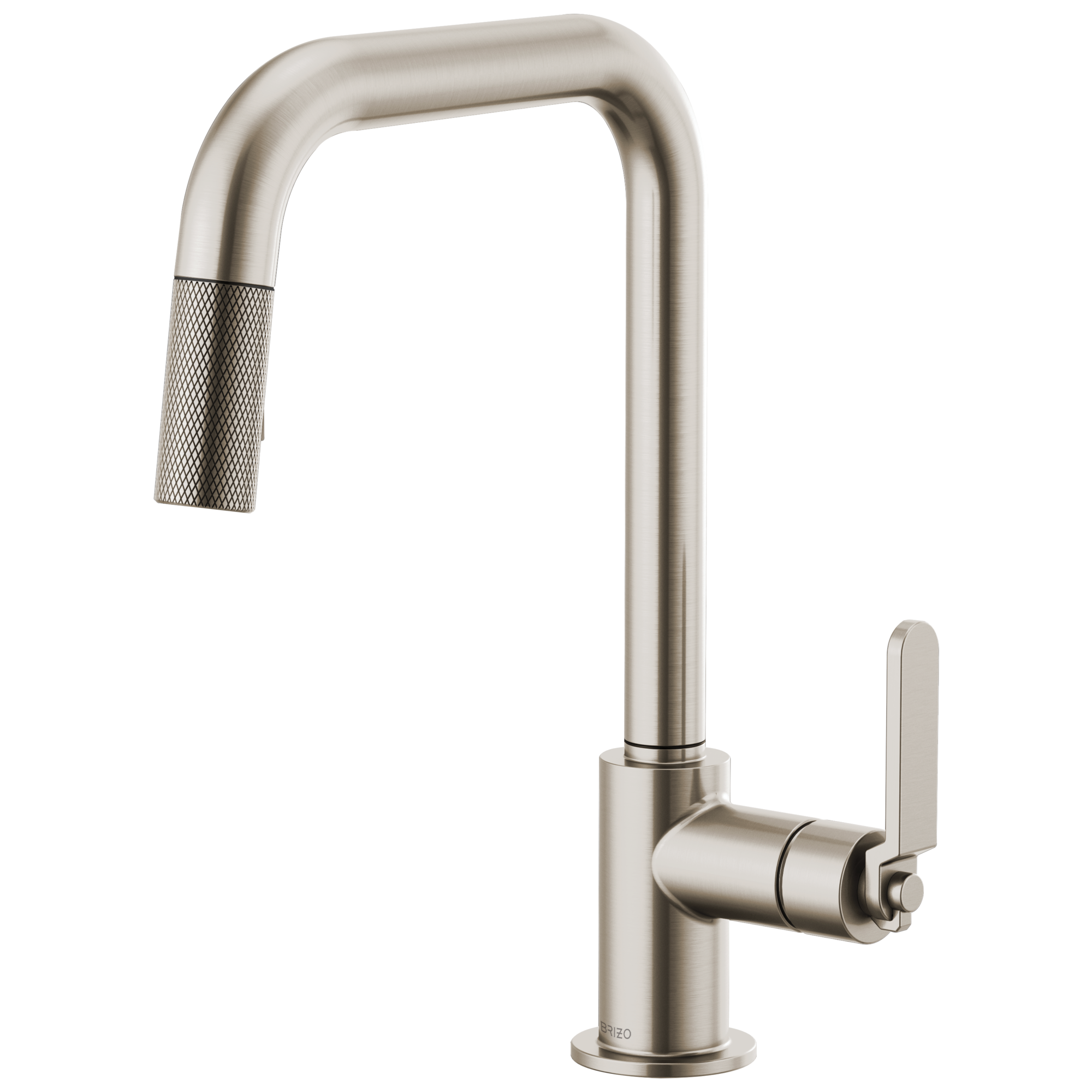 Brizo Litze: Pull-Down Faucet with Square Spout and Industrial Handle