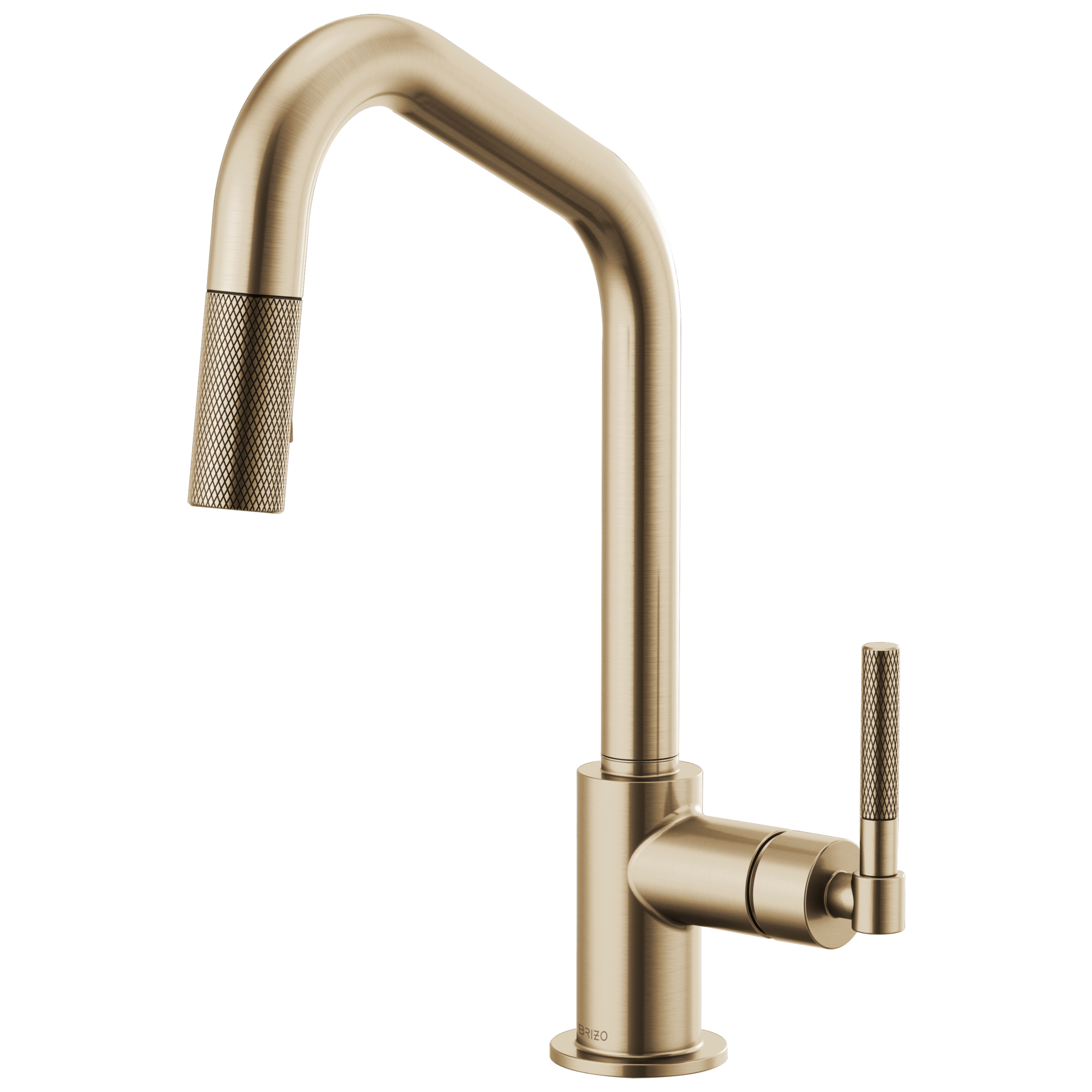 Brizo Litze: Pull-Down Faucet with Angled Spout and Knurled Handle