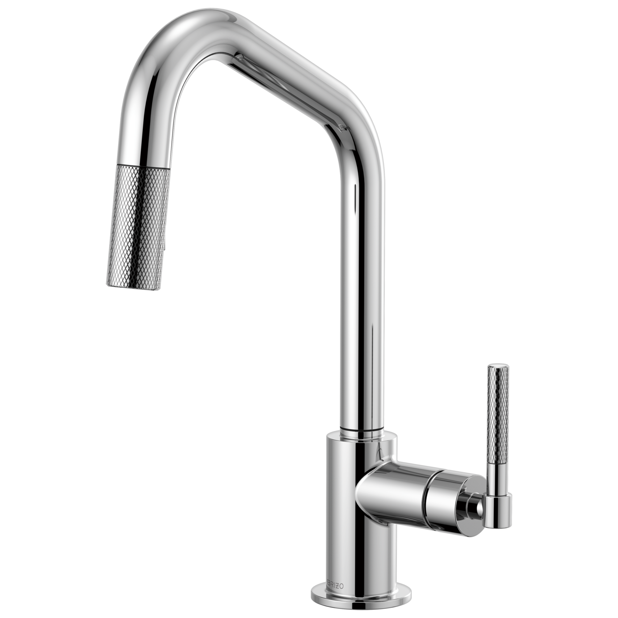 Brizo Litze: Pull-Down Faucet with Angled Spout and Knurled Handle