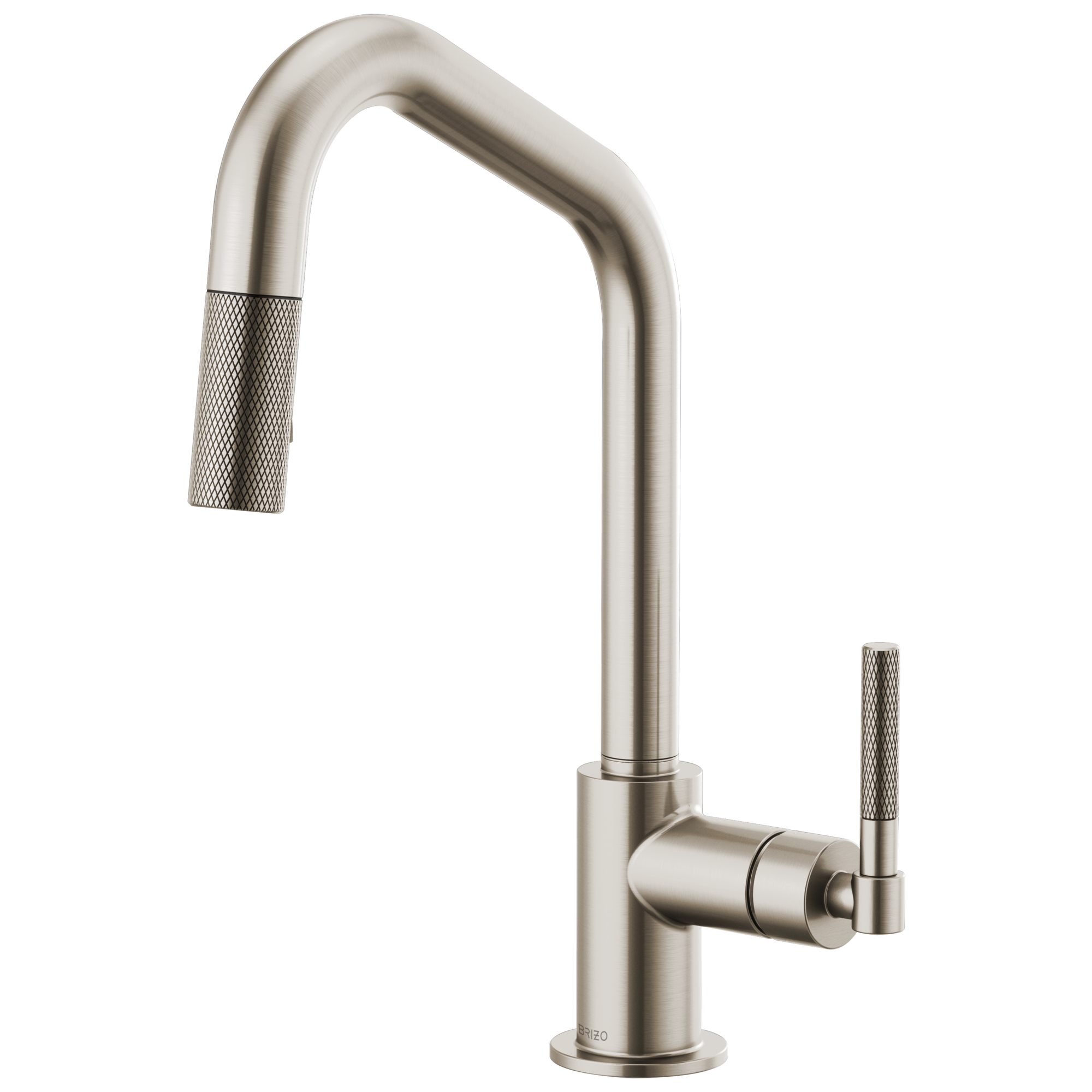 Brizo Litze: Pull-Down Faucet with Angled Spout and Knurled Handle
