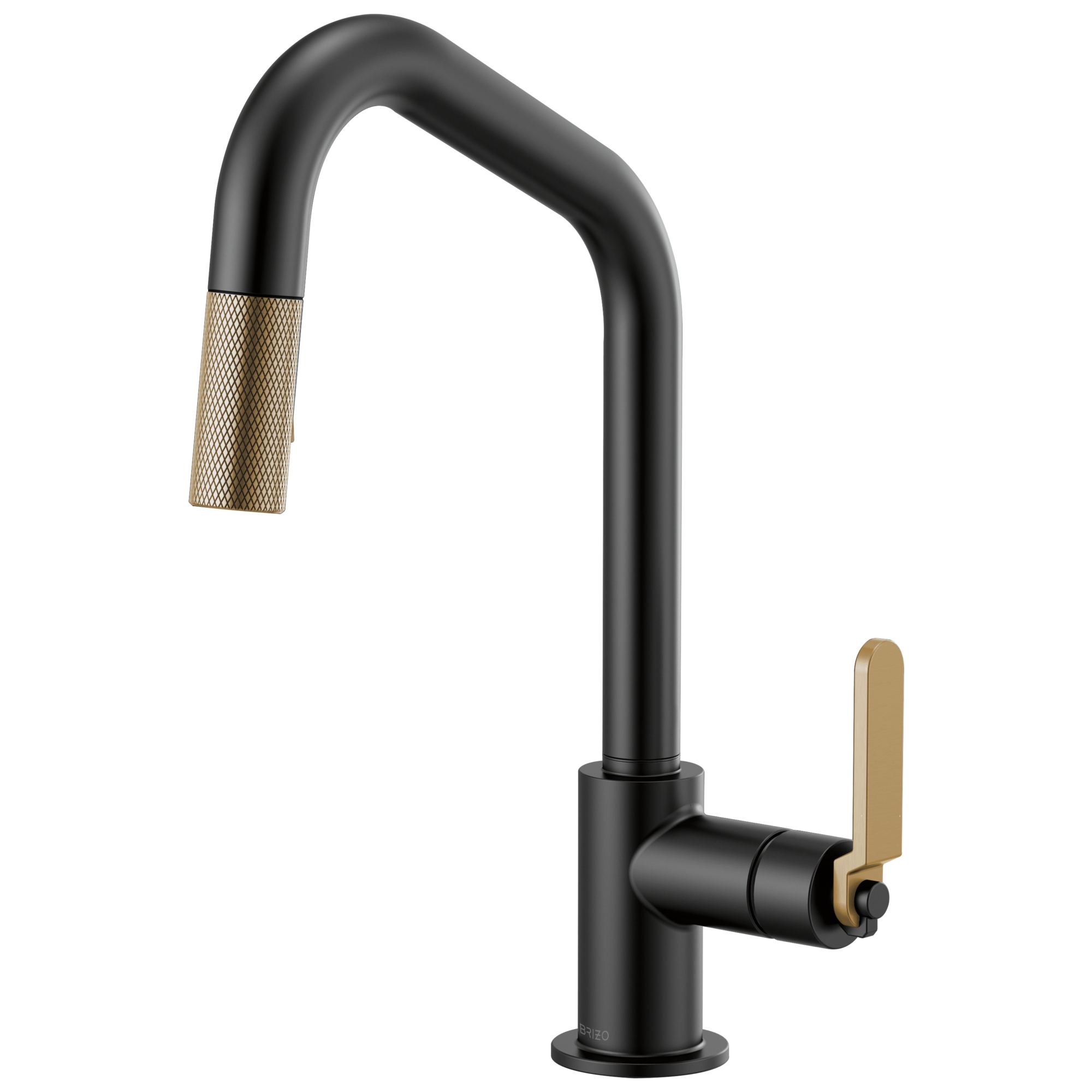 Brizo Litze: Pull-Down Faucet with Angled Spout and Industrial Handle