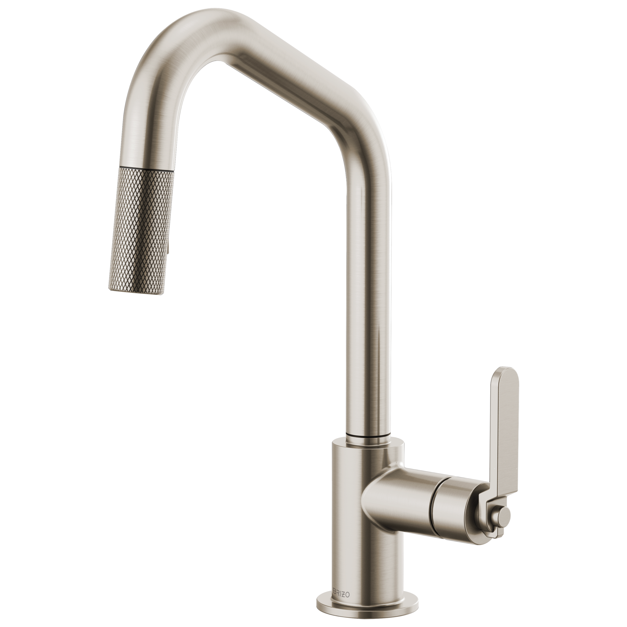 Brizo Litze: Pull-Down Faucet with Angled Spout and Industrial Handle