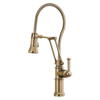 Brizo Artesso: Articulating Faucet With Finished Hose