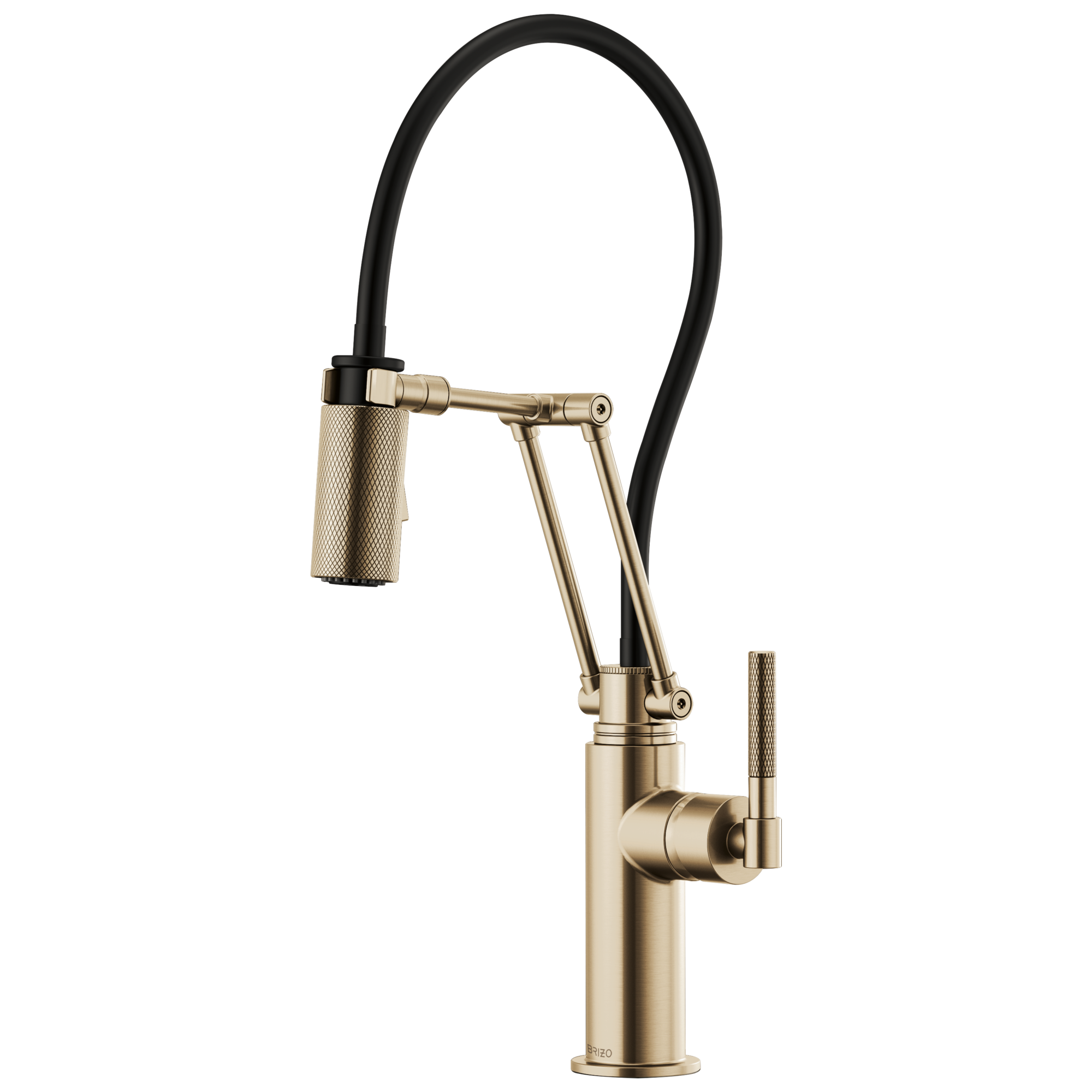 Brizo Litze: Articulating Faucet with Knurled Handle