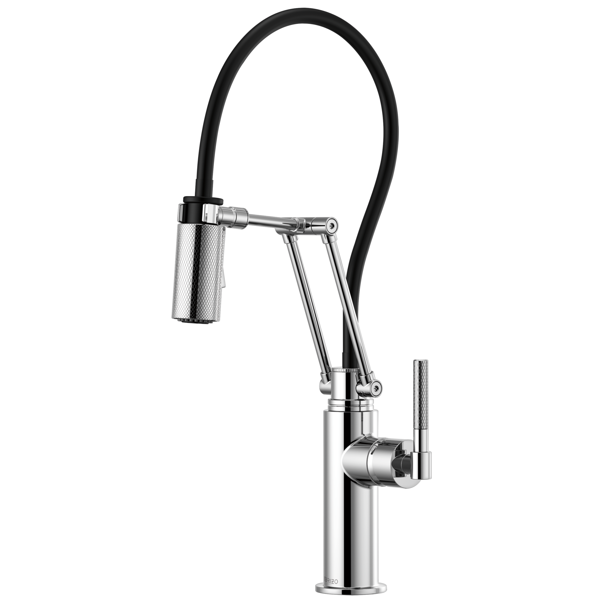 Brizo Litze: Articulating Faucet with Knurled Handle