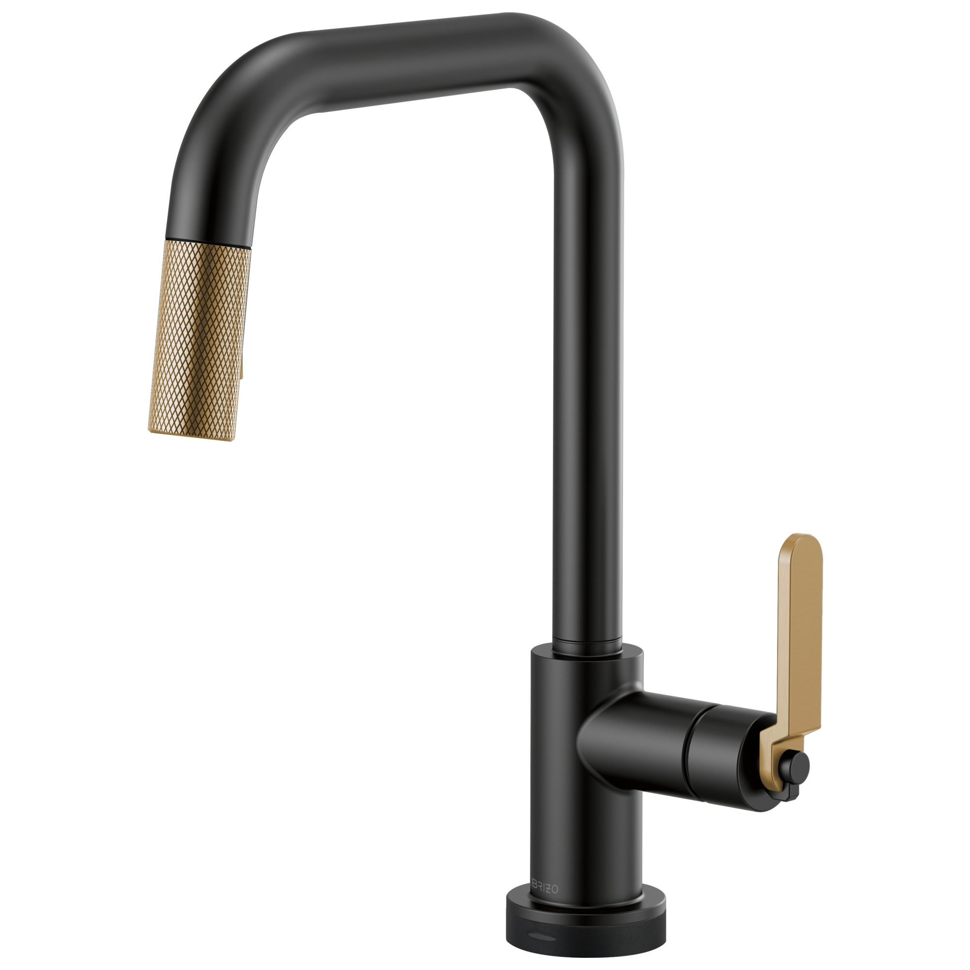 Brizo Litze: SmartTouch Pull-Down Faucet with Square Spout and Industrial Handle