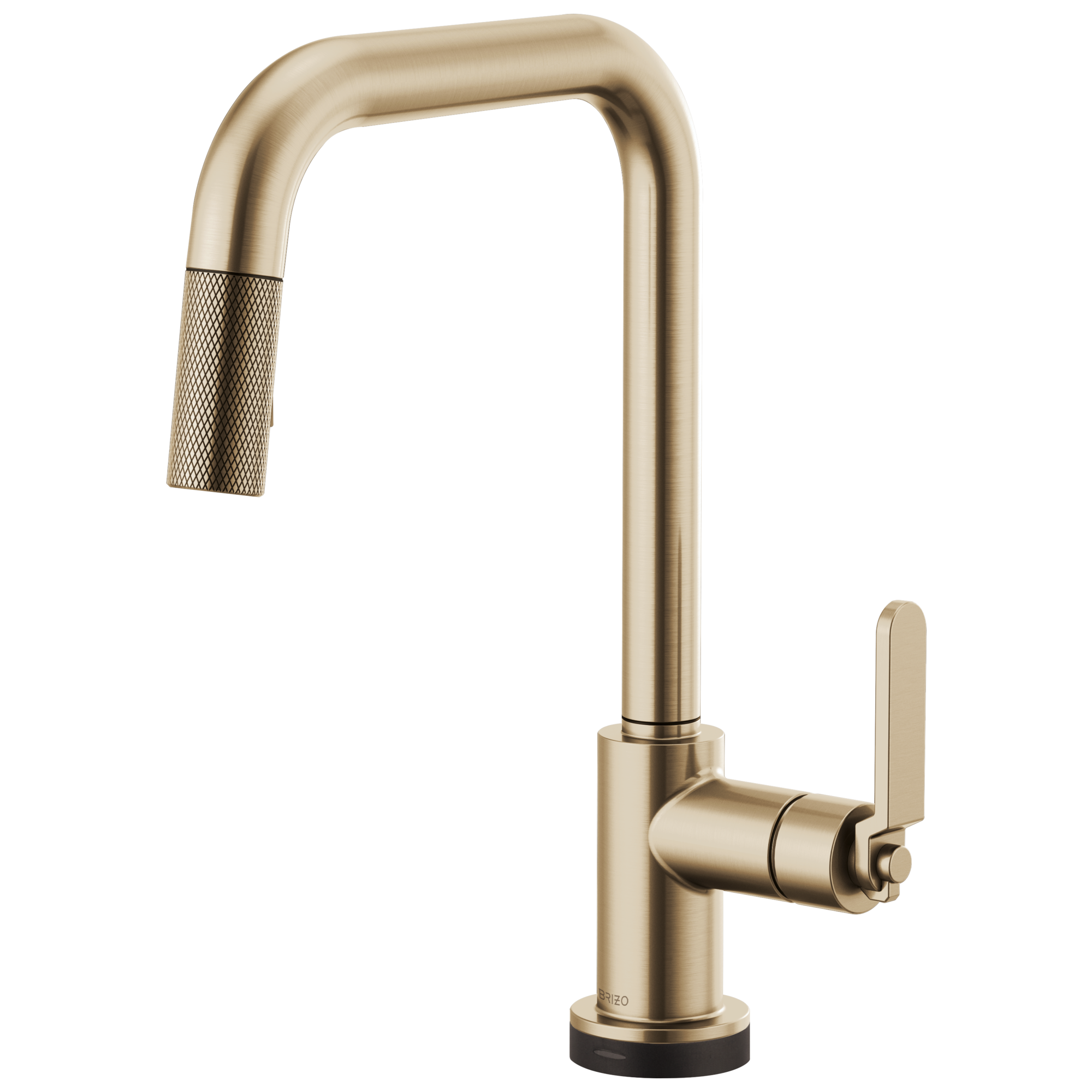 Brizo Litze: SmartTouch Pull-Down Faucet with Square Spout and Industrial Handle