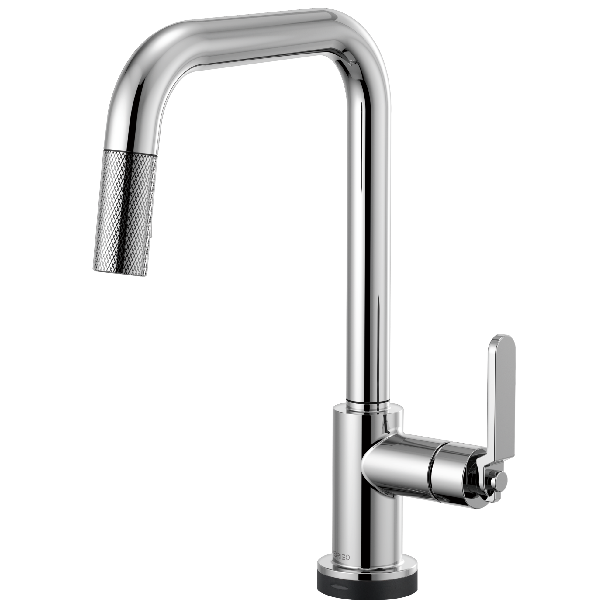 Brizo Litze: SmartTouch Pull-Down Faucet with Square Spout and Industrial Handle