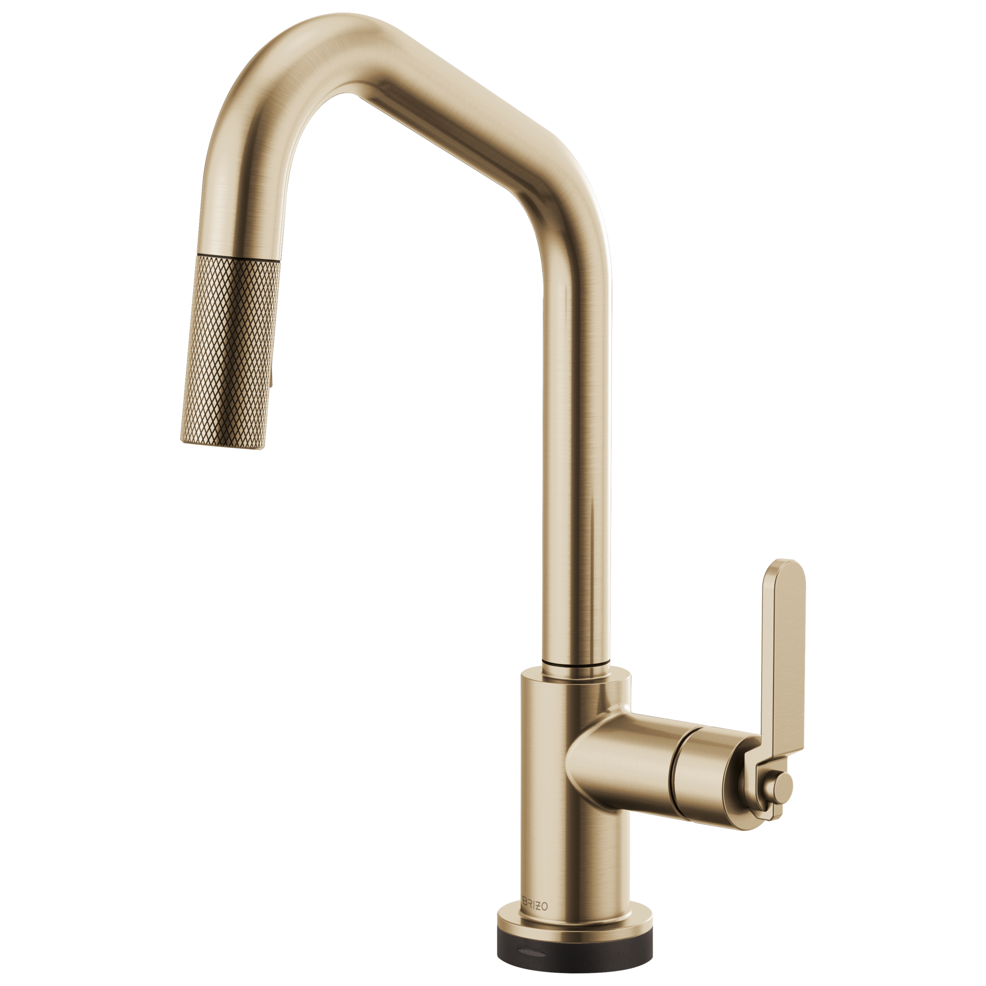 Brizo Litze: SmartTouch Pull-Down Faucet with Angled Spout and Industrial Handle